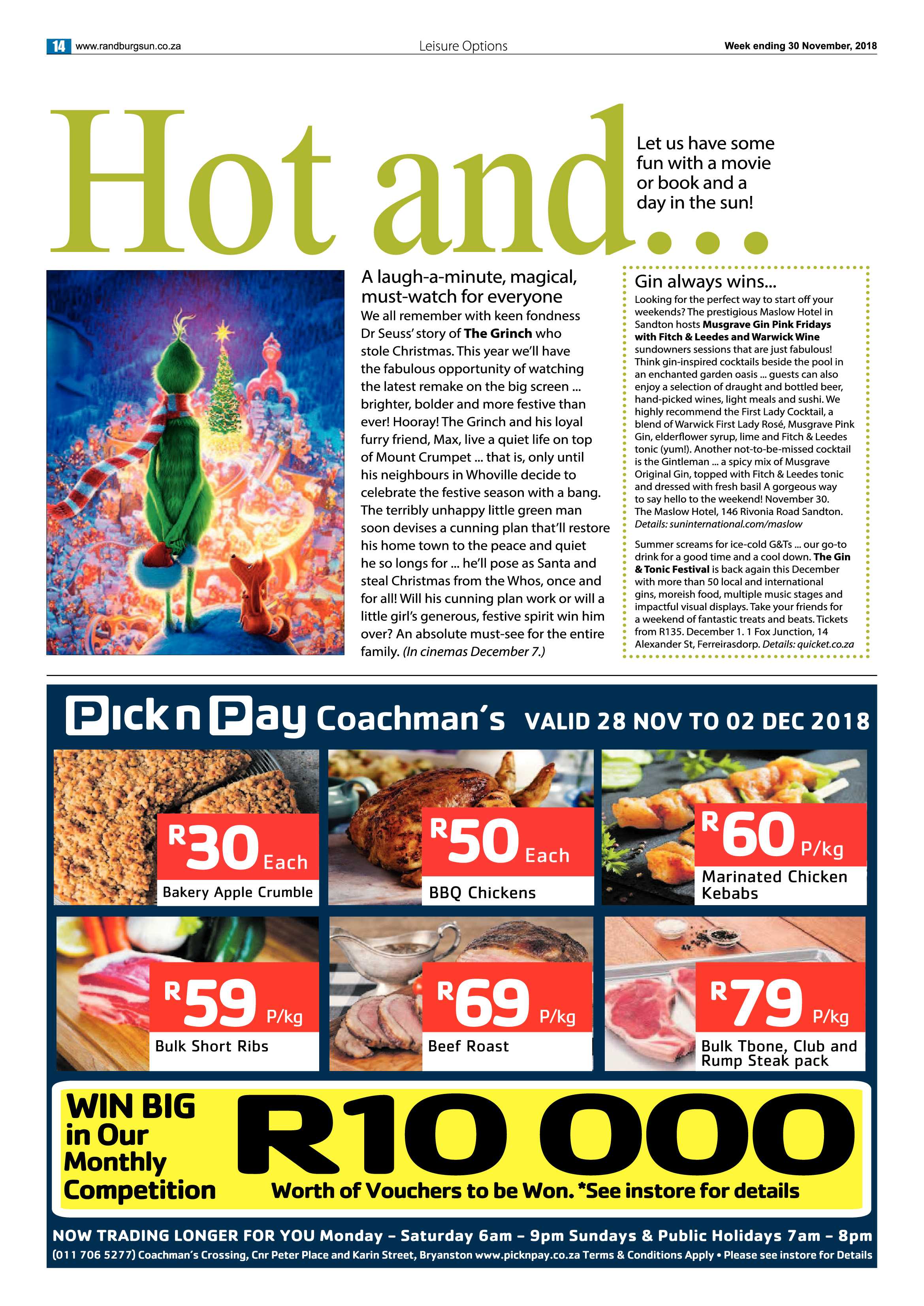 Randburg Sun 30 November 2018 page 14