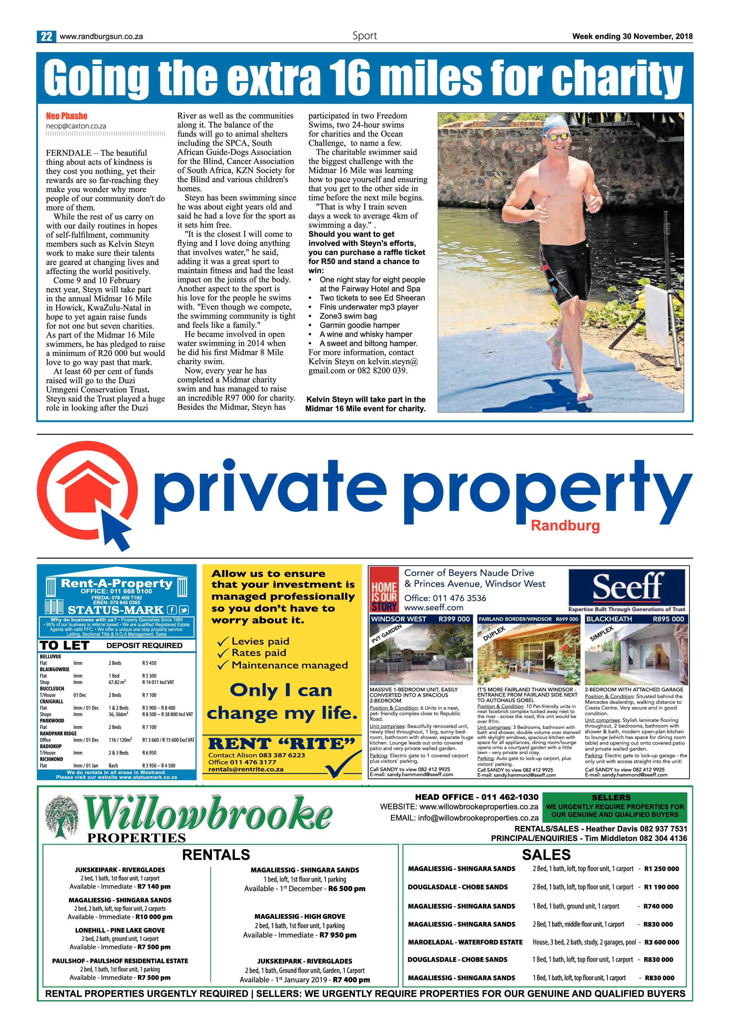 Randburg Sun 30 November 2018 page 22