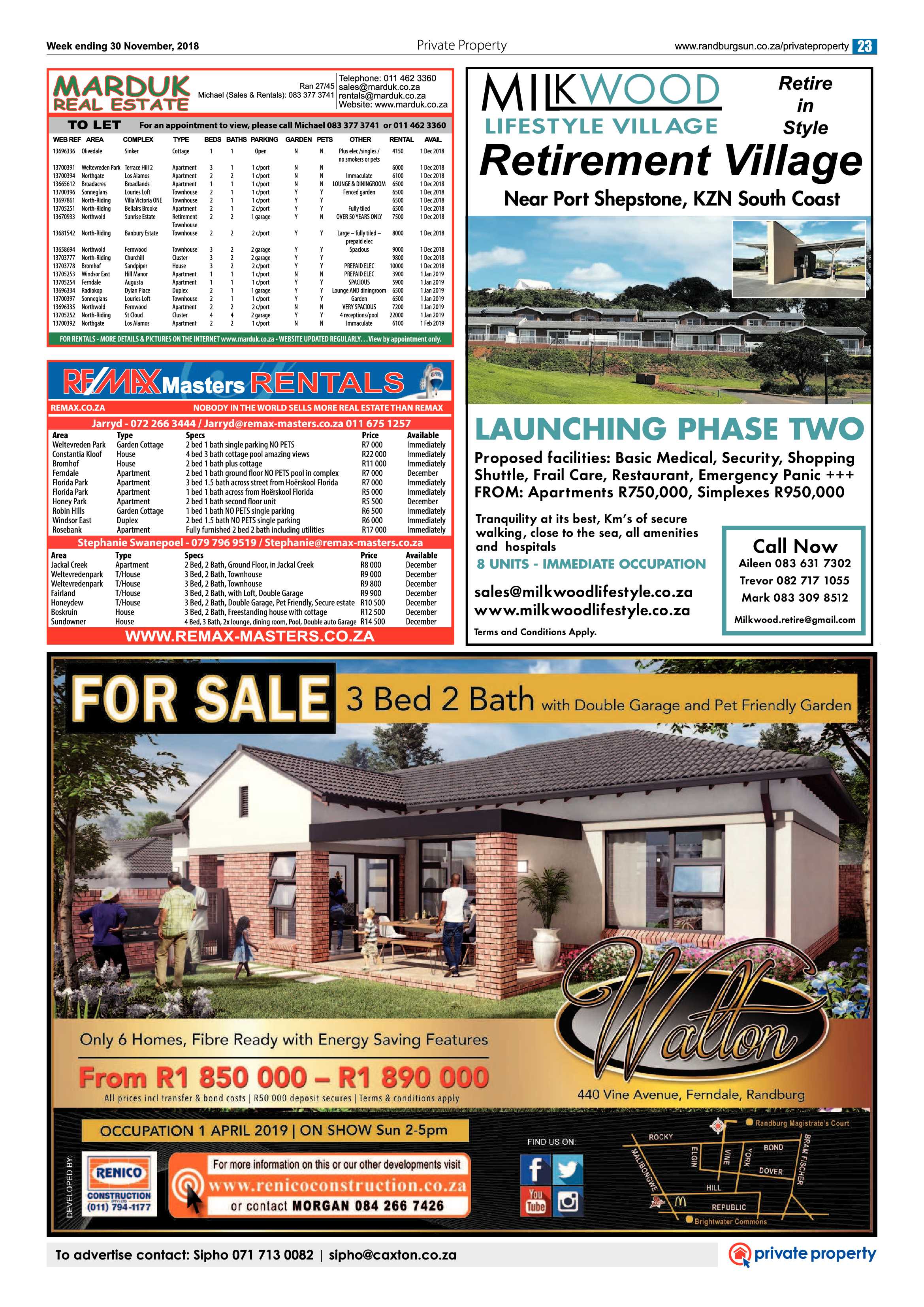 Randburg Sun 30 November 2018 page 23