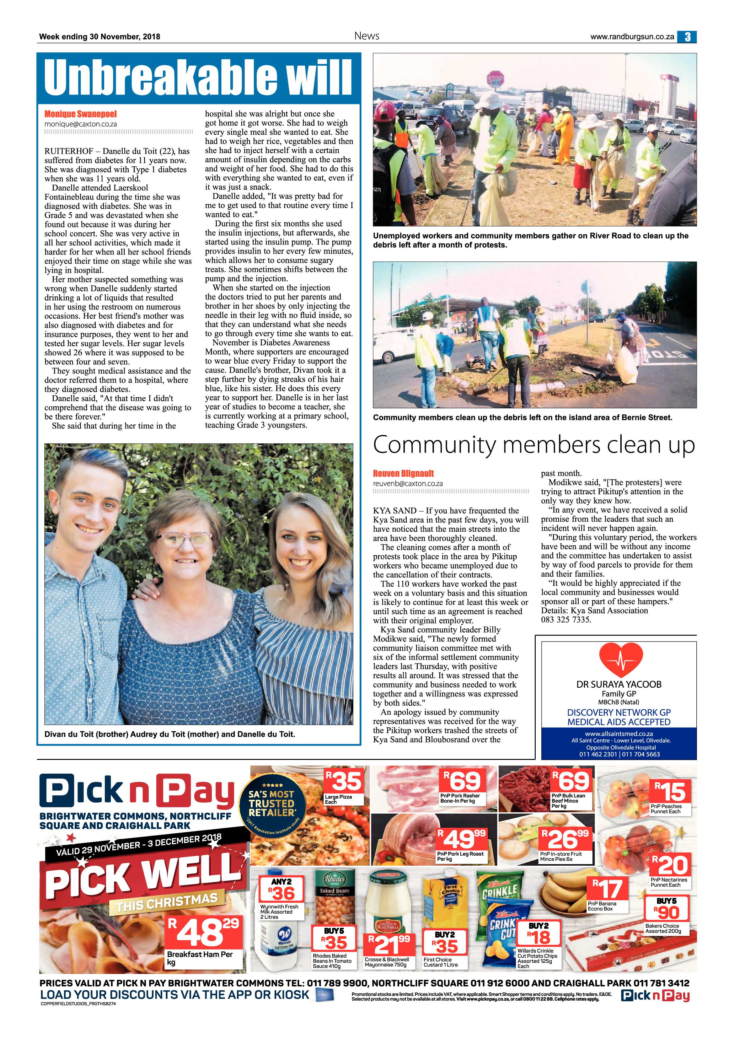 Randburg Sun 30 November 2018 page 3
