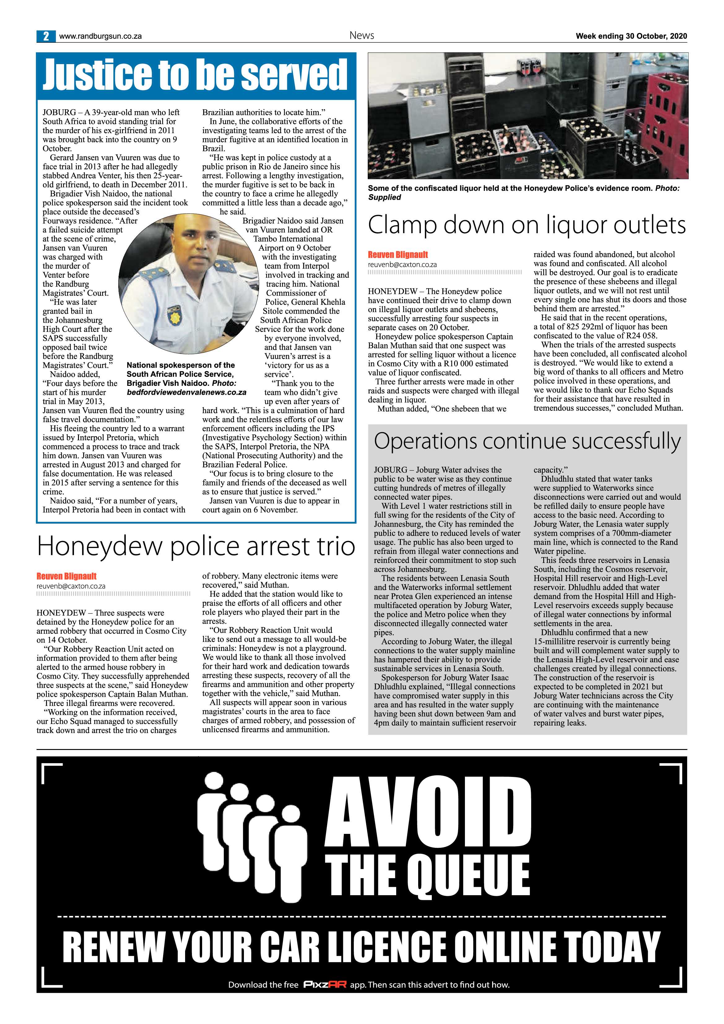 Randburg Sun 30 October 2020 page 2