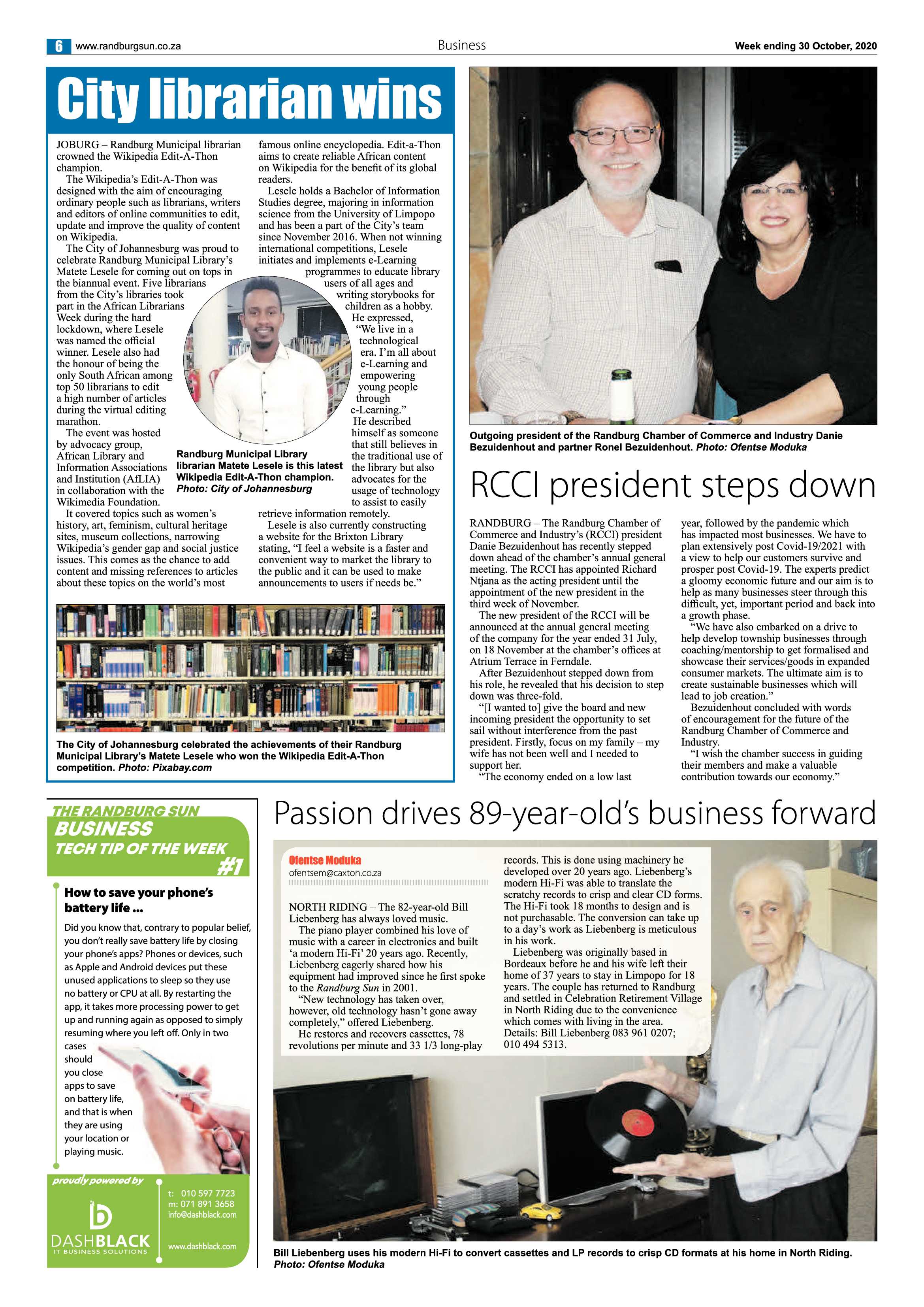 Randburg Sun 30 October 2020 page 6