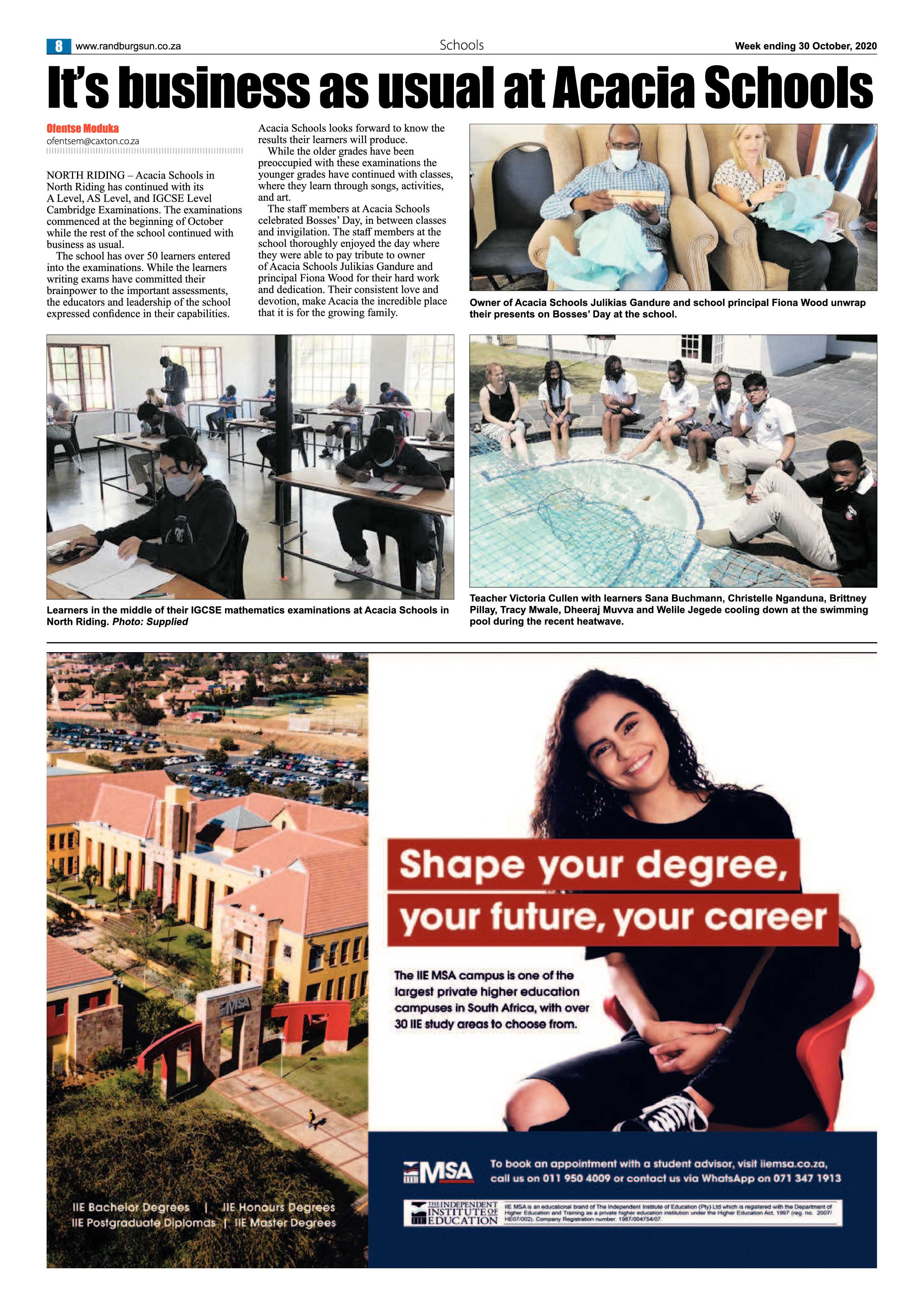 Randburg Sun 30 October 2020 page 8
