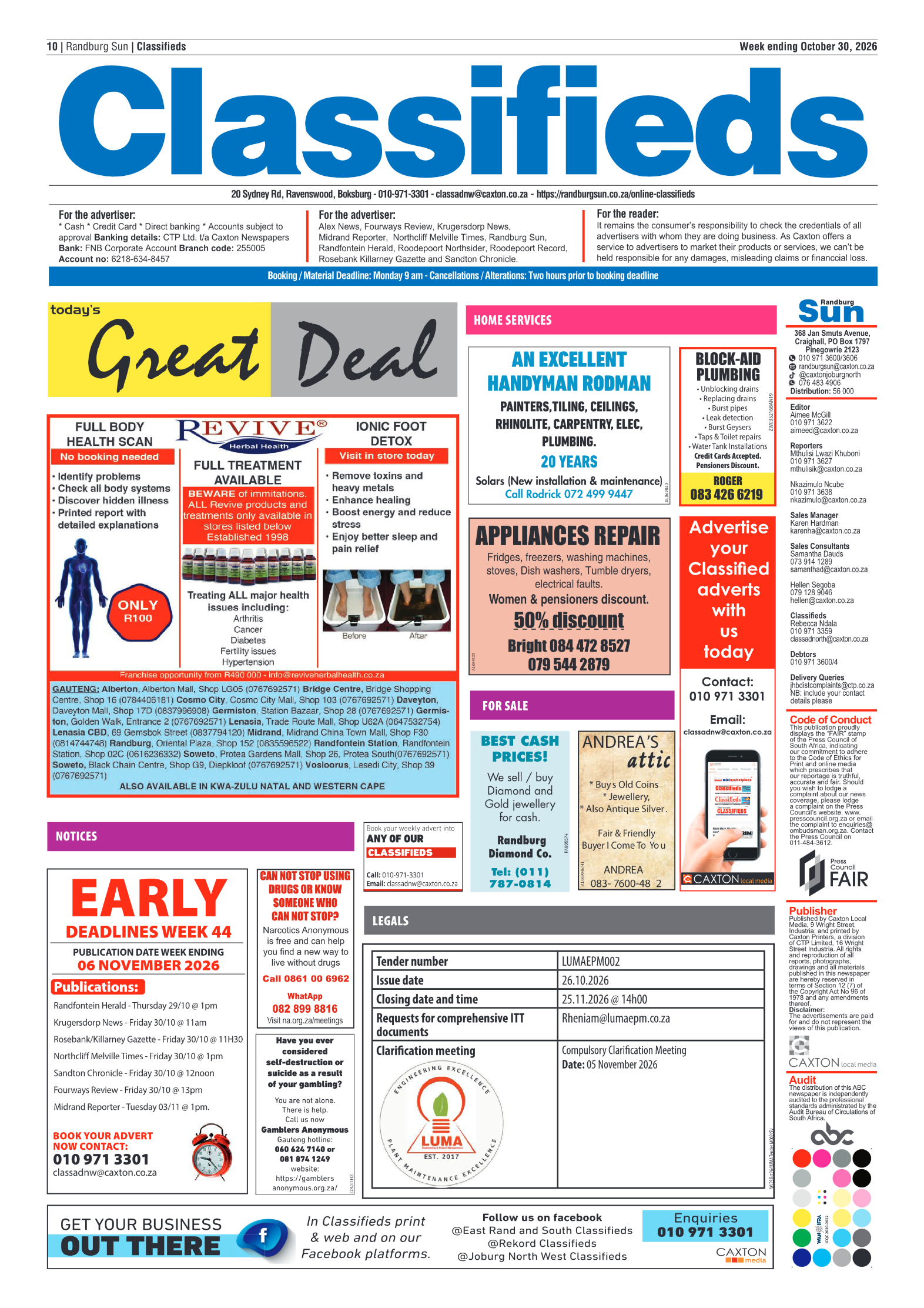 Randburg Sun 30 October 2026 page 10