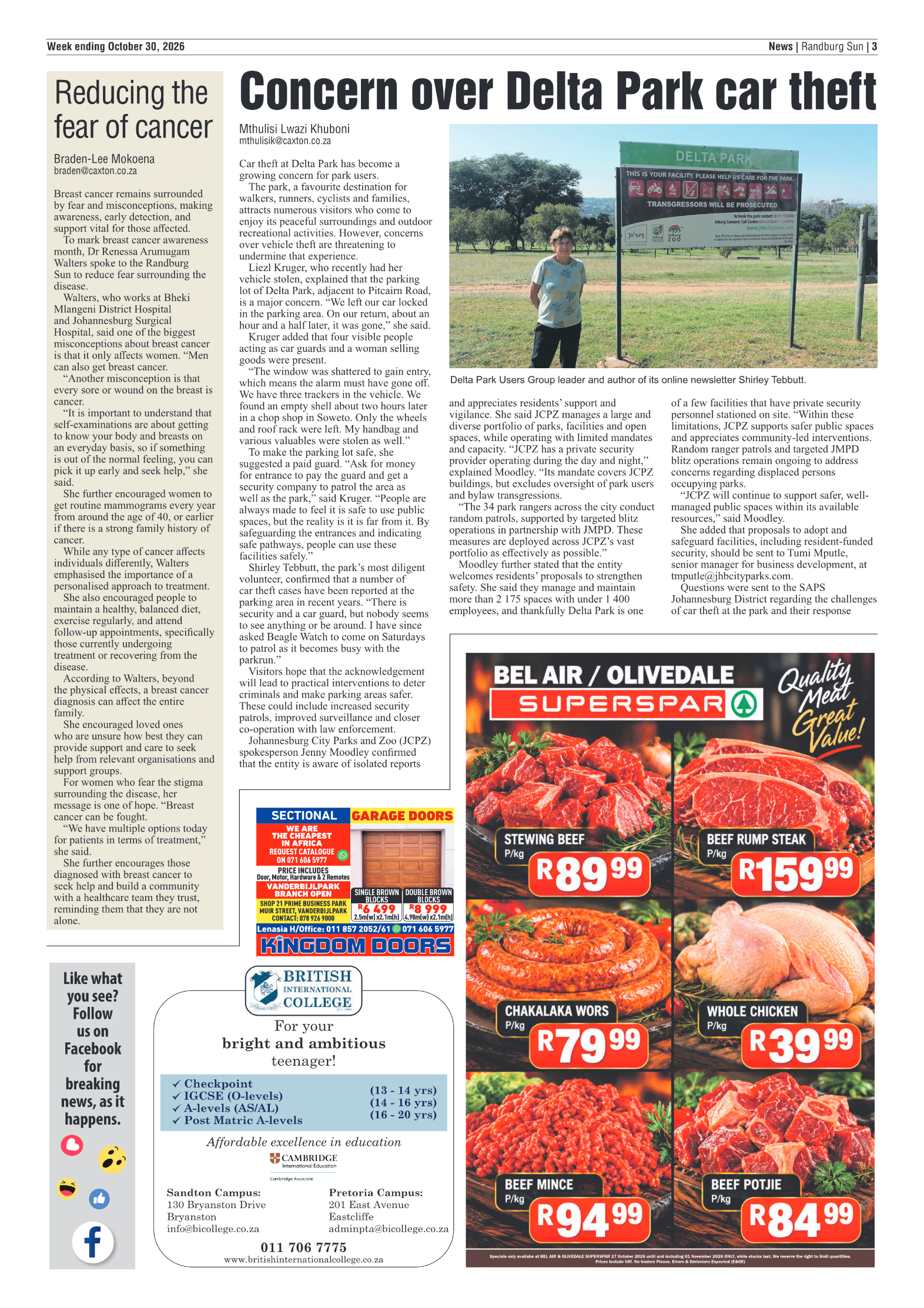 Randburg Sun 30 October 2026 page 3