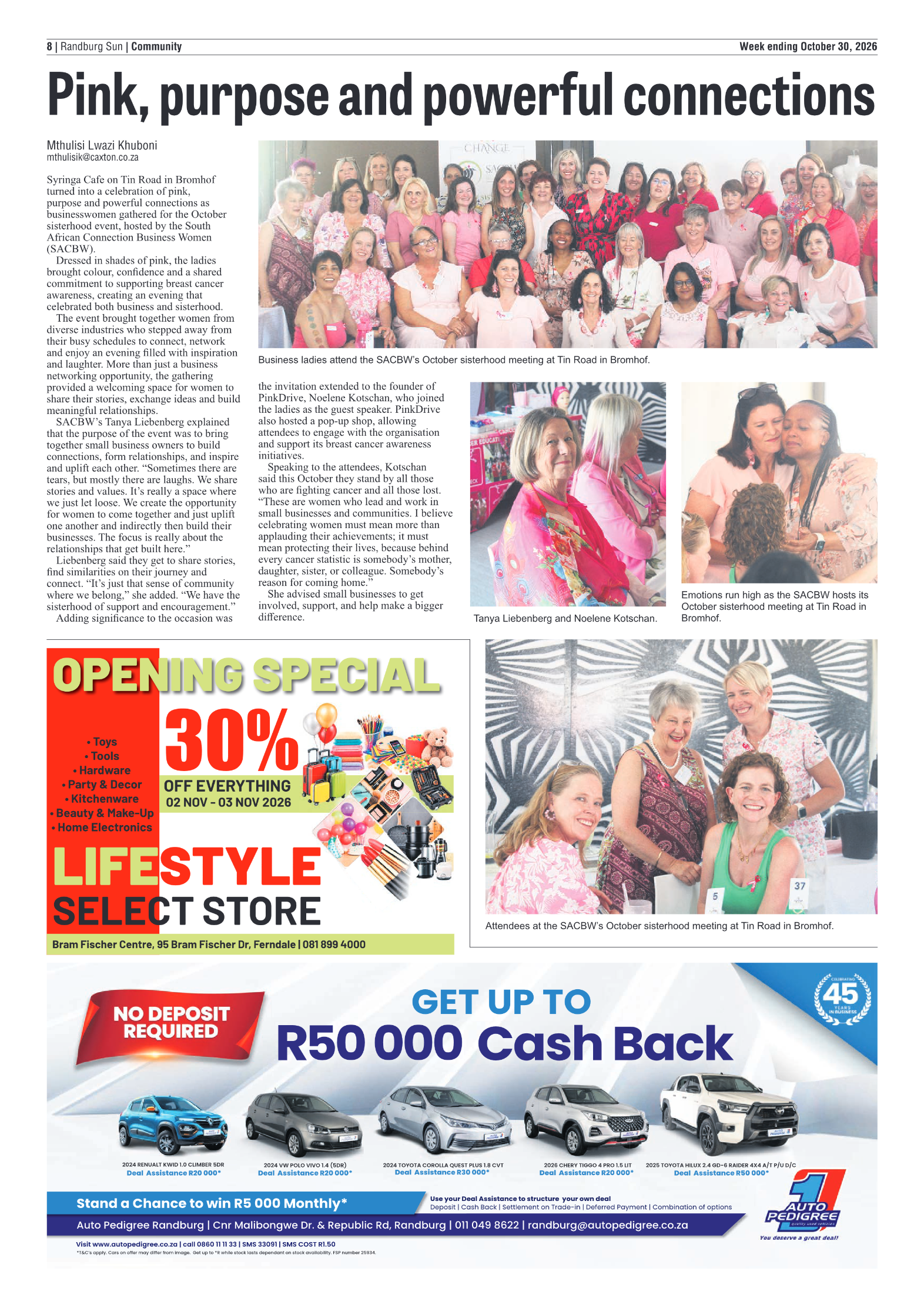 Randburg Sun 30 October 2026 page 8