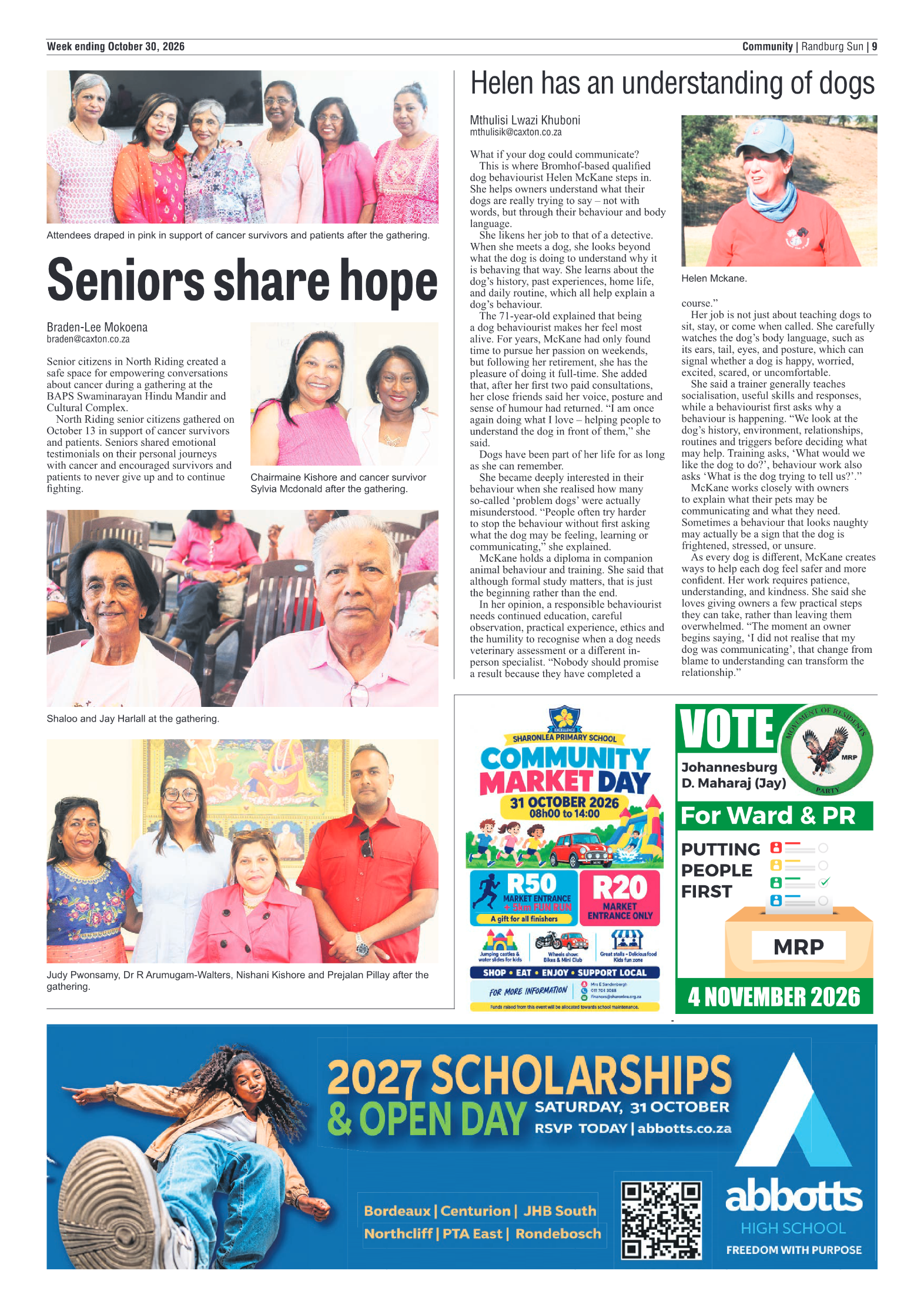 Randburg Sun 30 October 2026 page 9