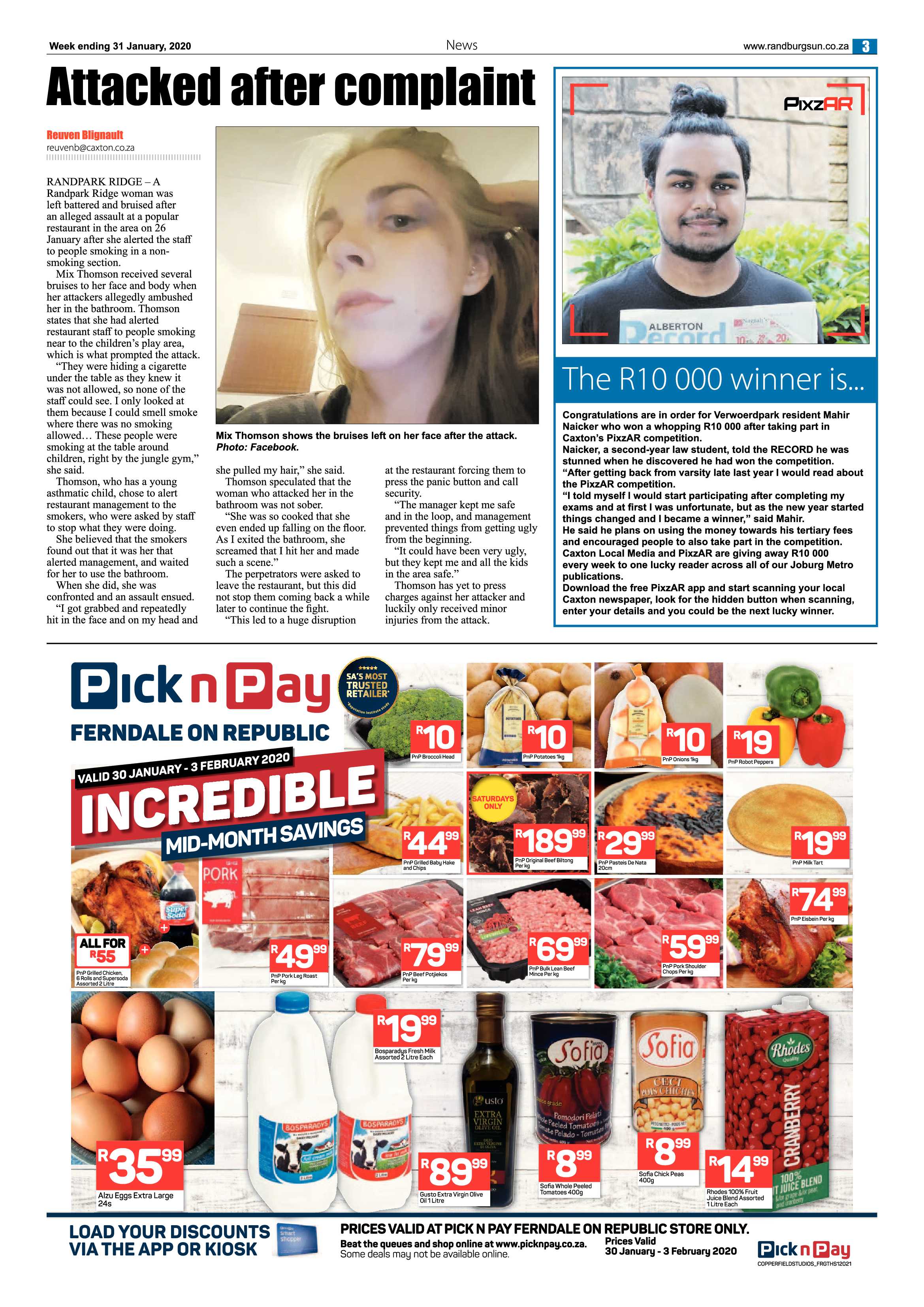 Randburg Sun 31 January 2020 page 3