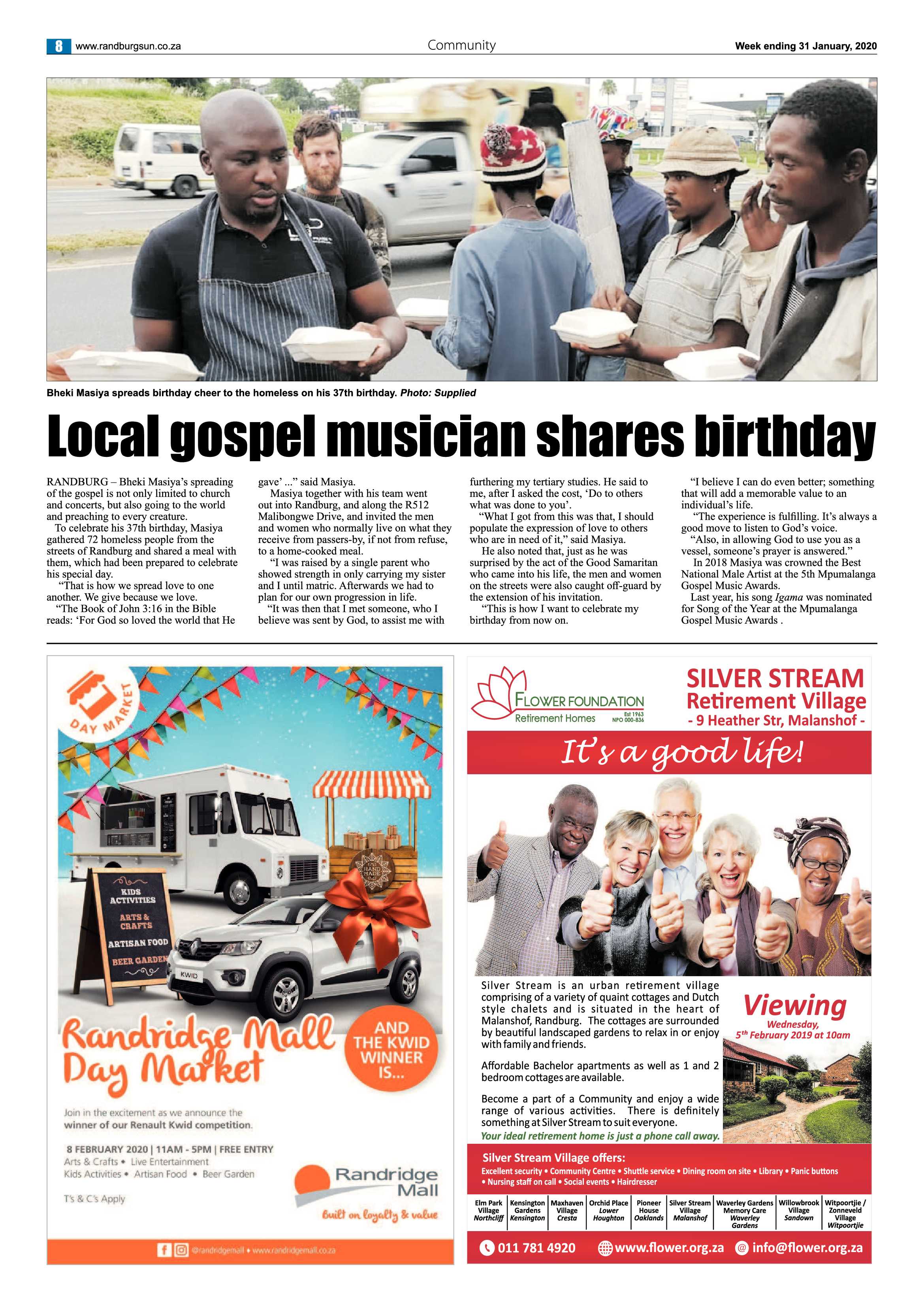 Randburg Sun 31 January 2020 page 8