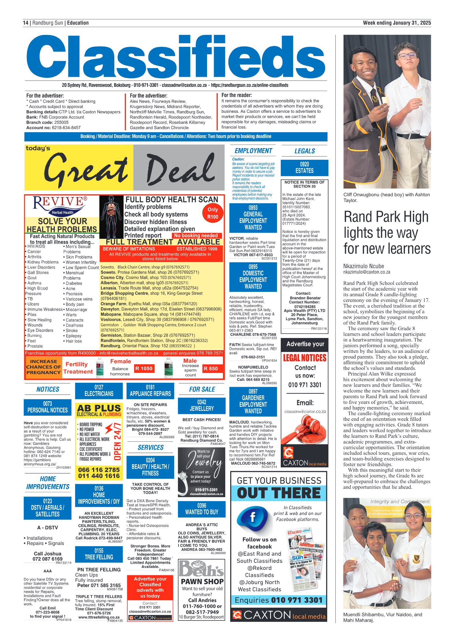 Randburg Sun 31 January 2025 page 14
