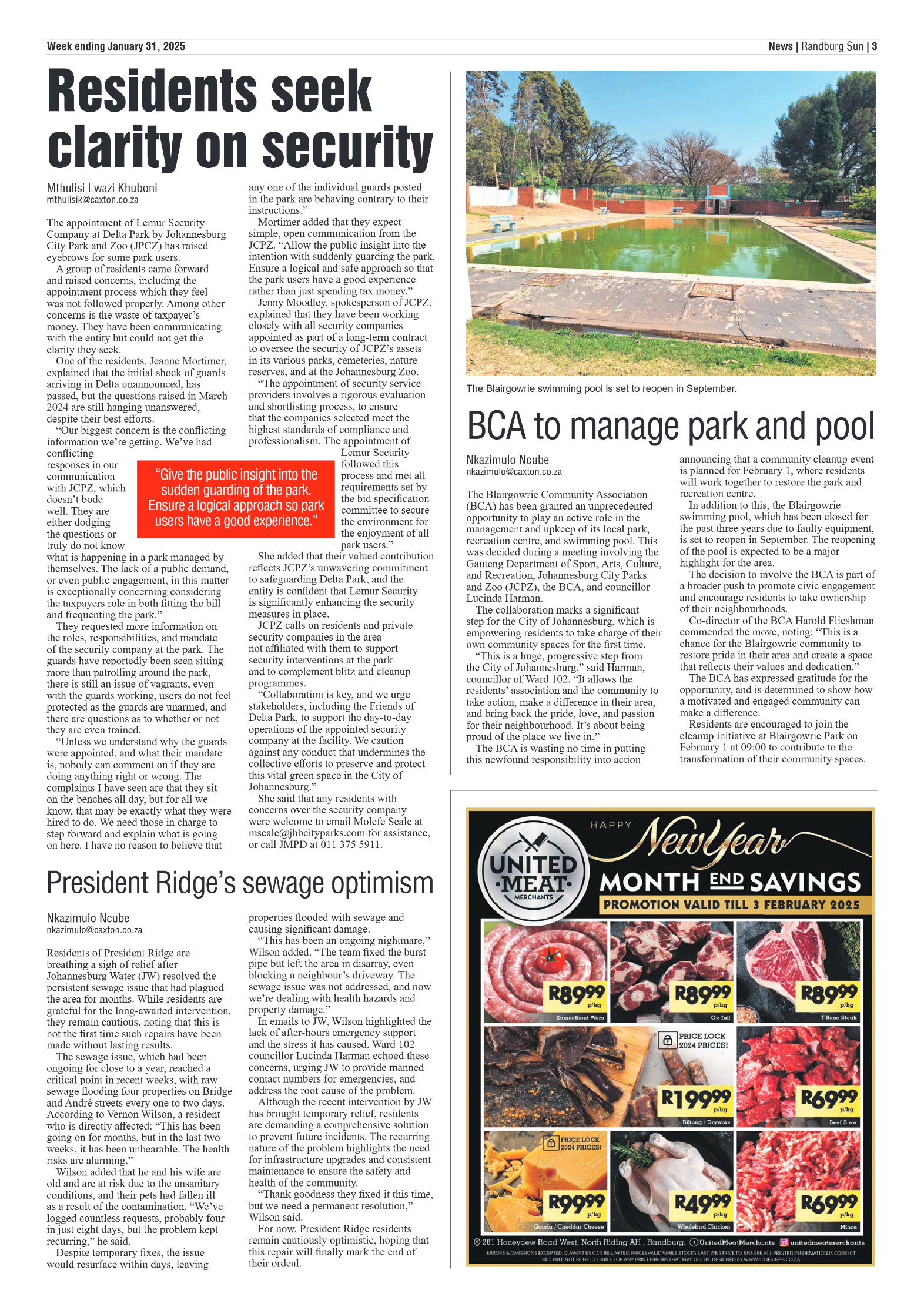 Randburg Sun 31 January 2025 page 3