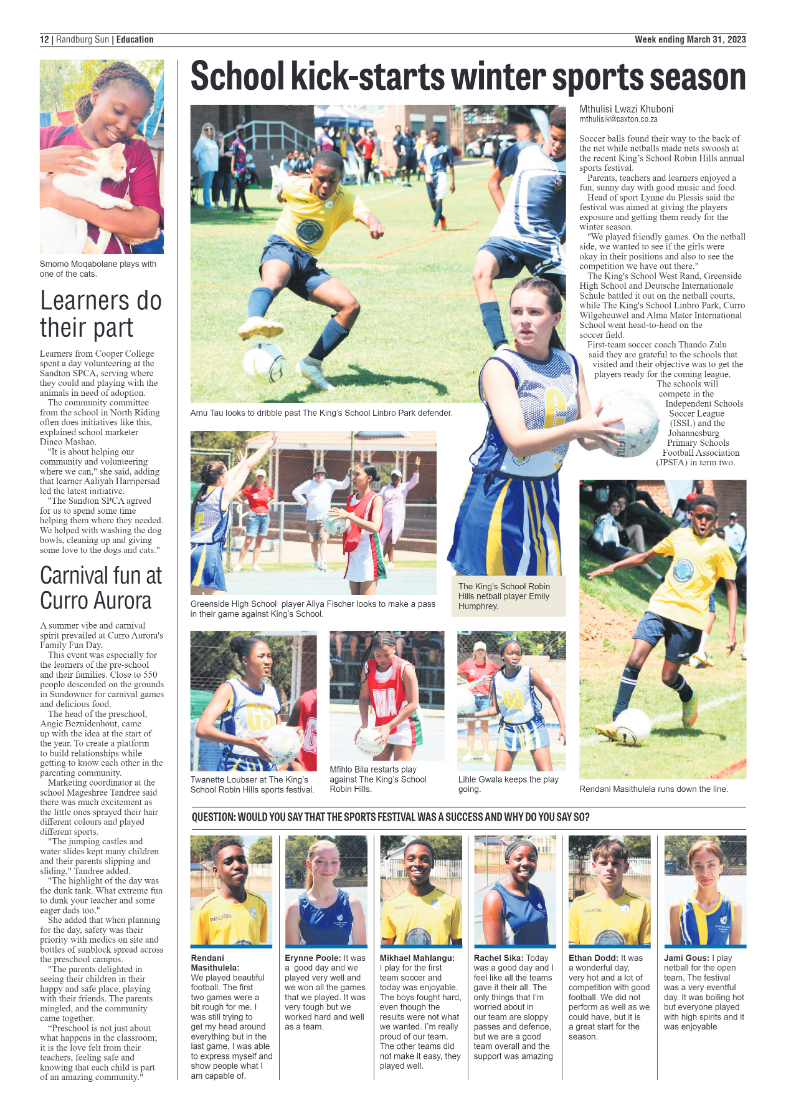 Randburg Sun 31 March 2023 page 12