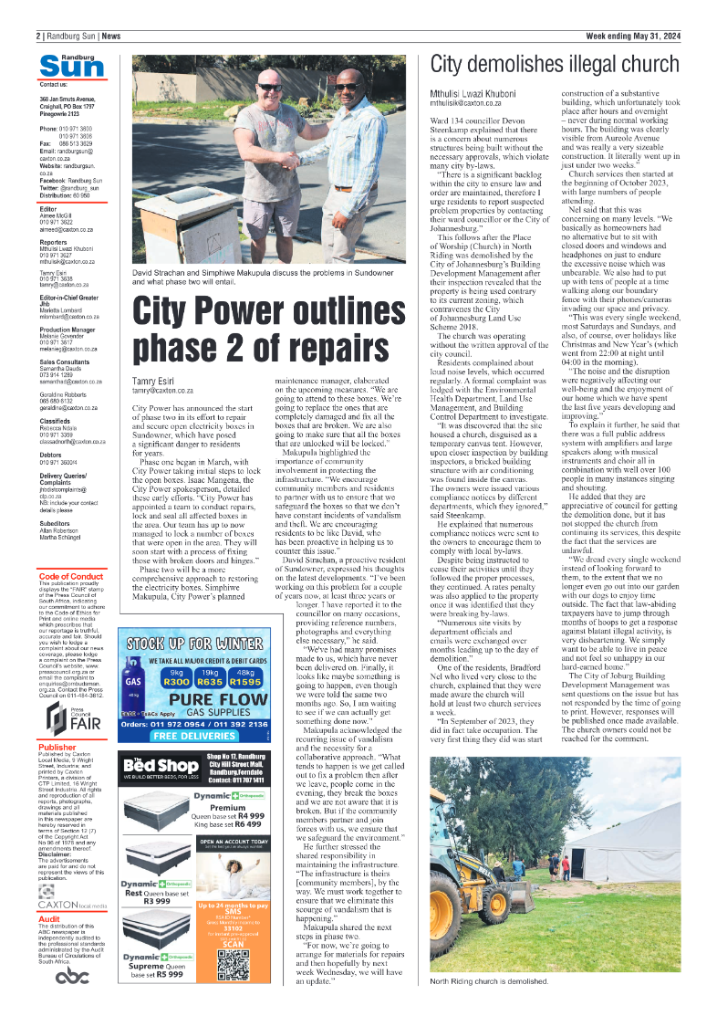 Randburg Sun 31 May 2024 page 2