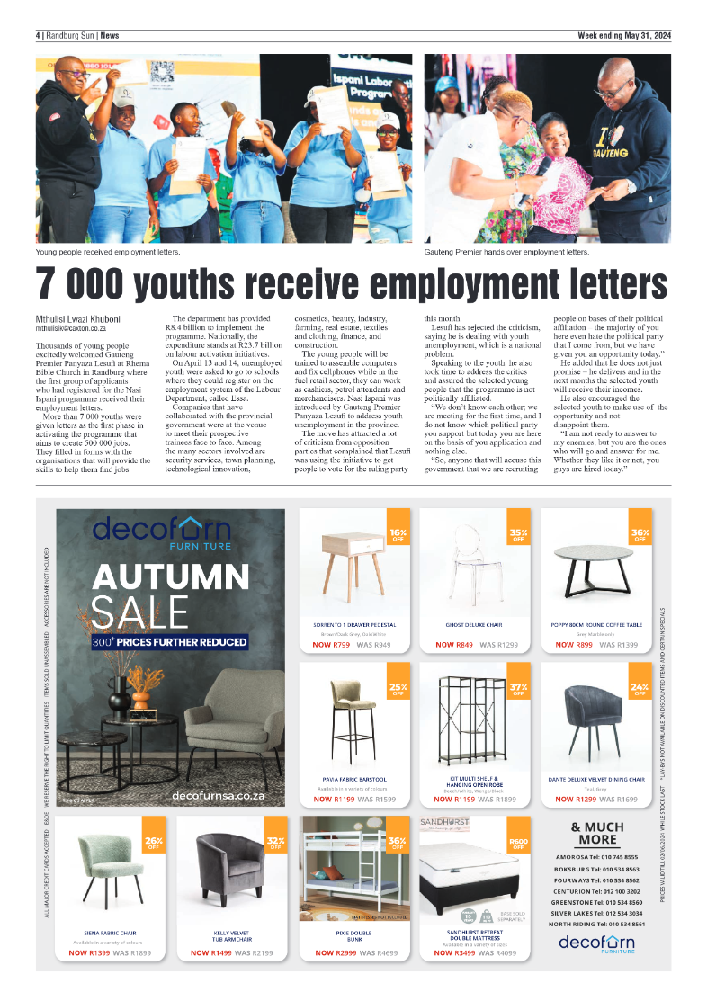 Randburg Sun 31 May 2024 page 4
