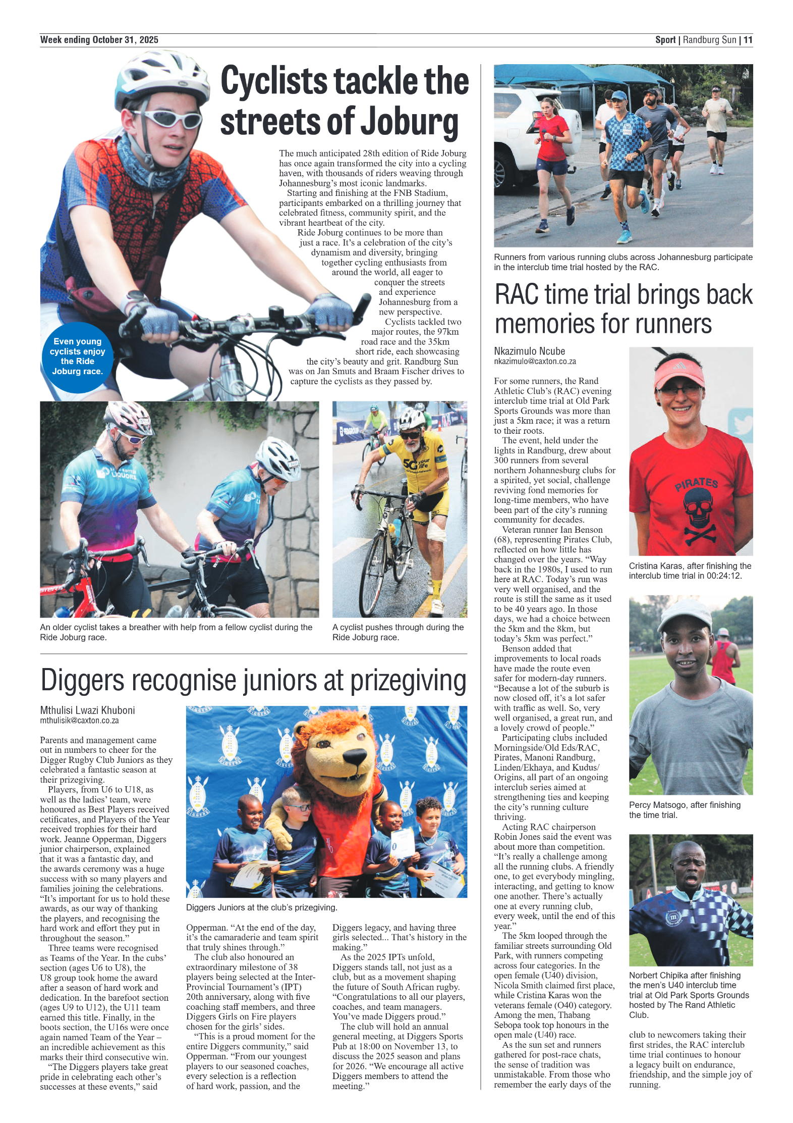 Randburg Sun 31 October 2025 page 11