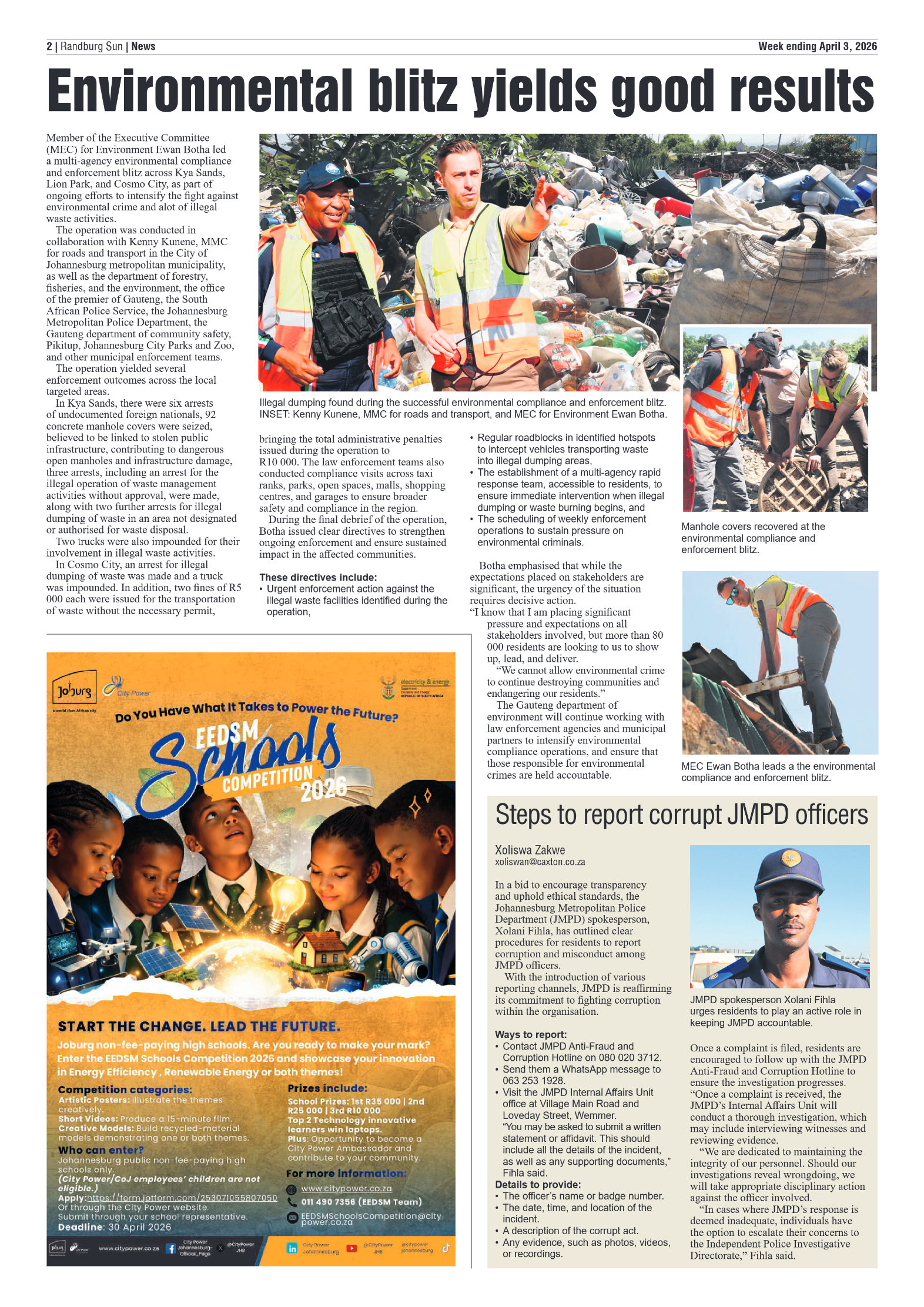 Randburg Sun 3 April 2026 page 2