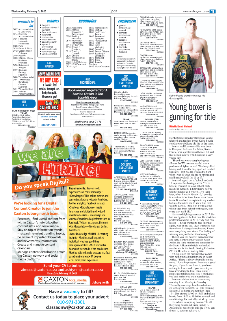Randburg Sun 3 Feb 2023 page 11