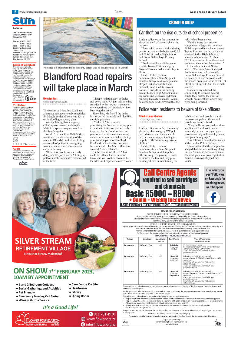 Randburg Sun 3 Feb 2023 page 2