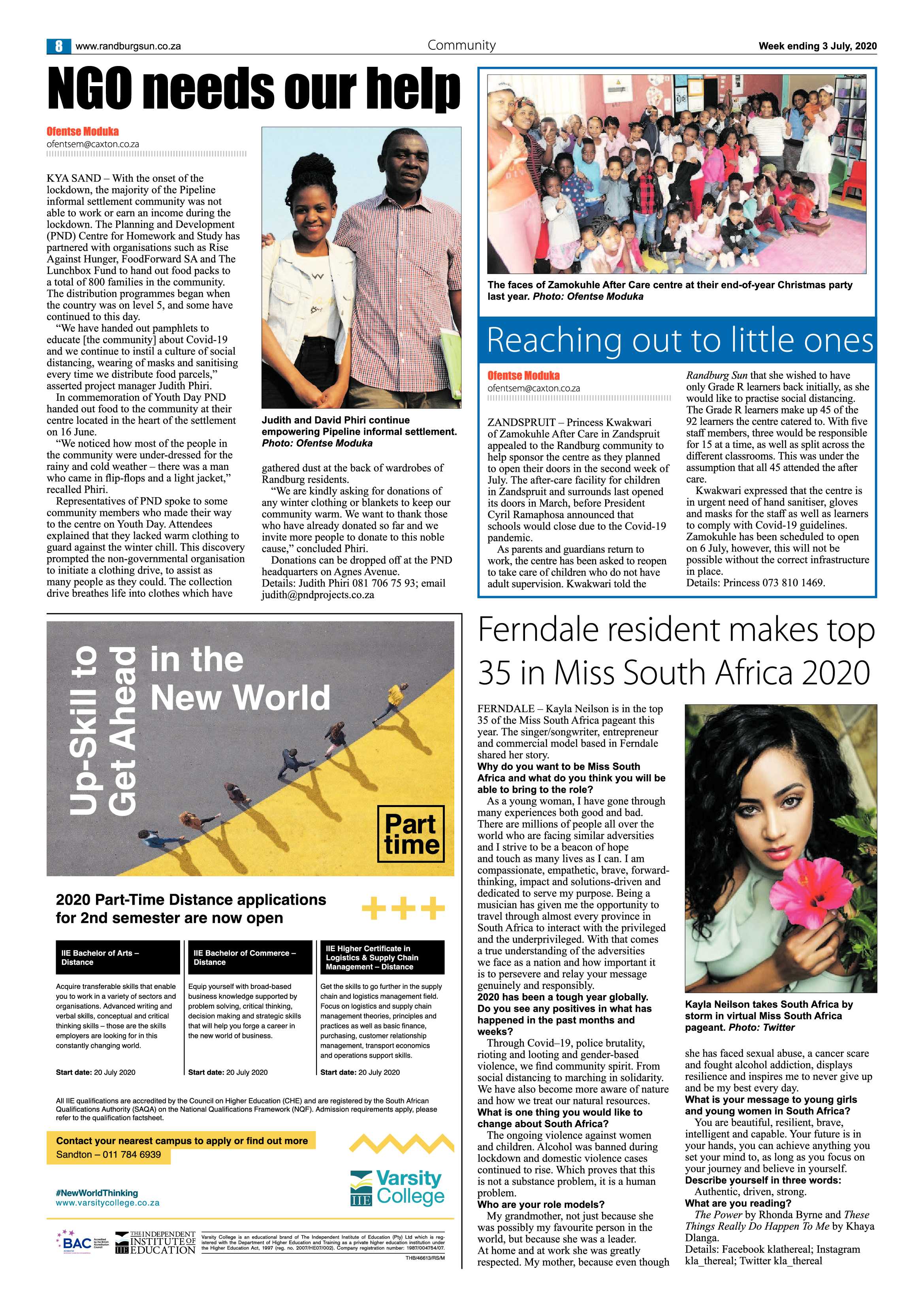 Randburg Sun 3 July 2020 page 8