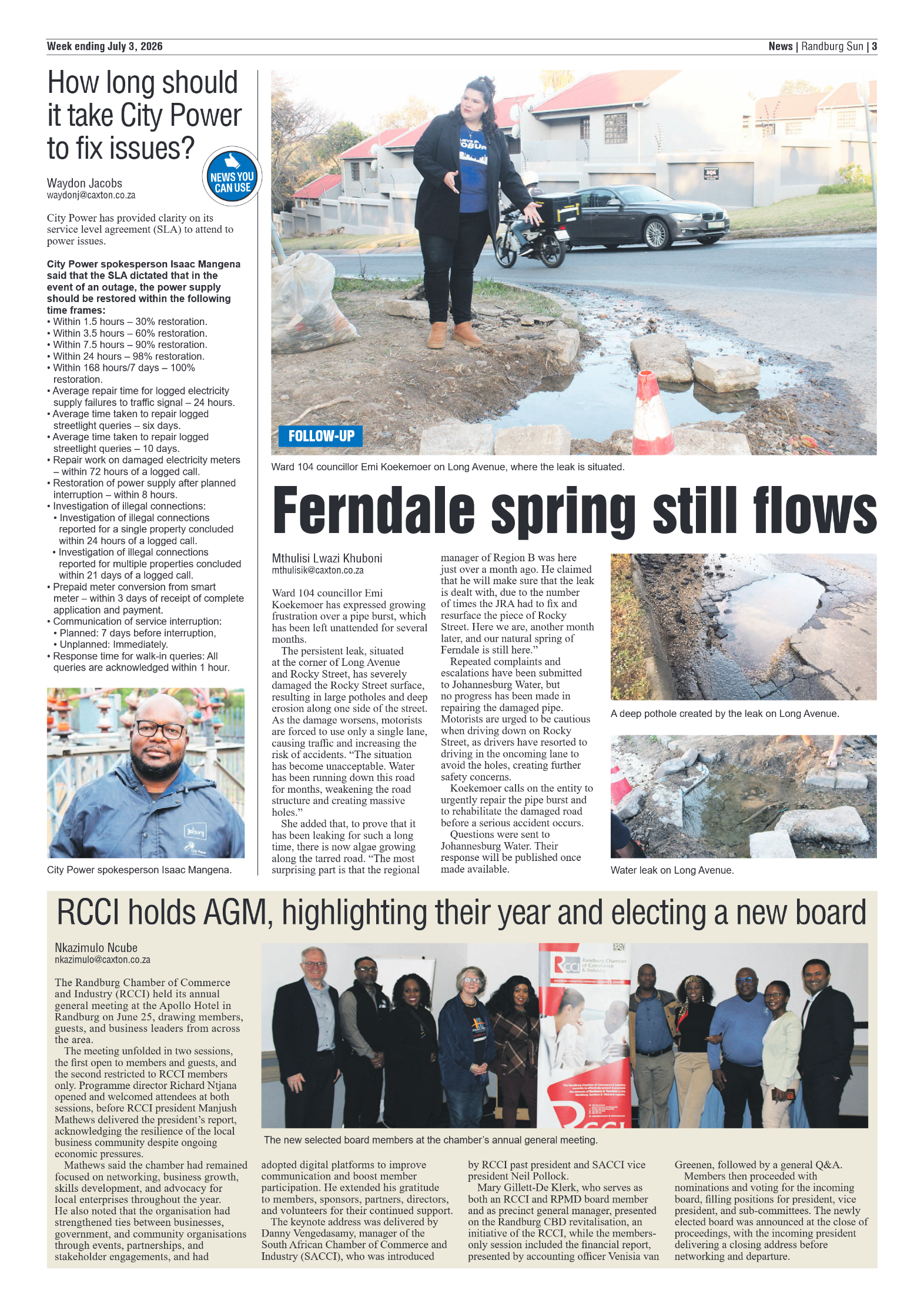 Randburg Sun 3 July 2026 page 3