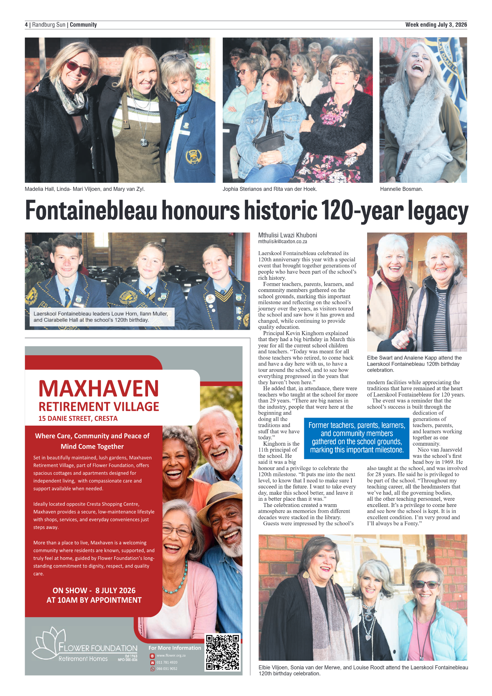 Randburg Sun 3 July 2026 page 4