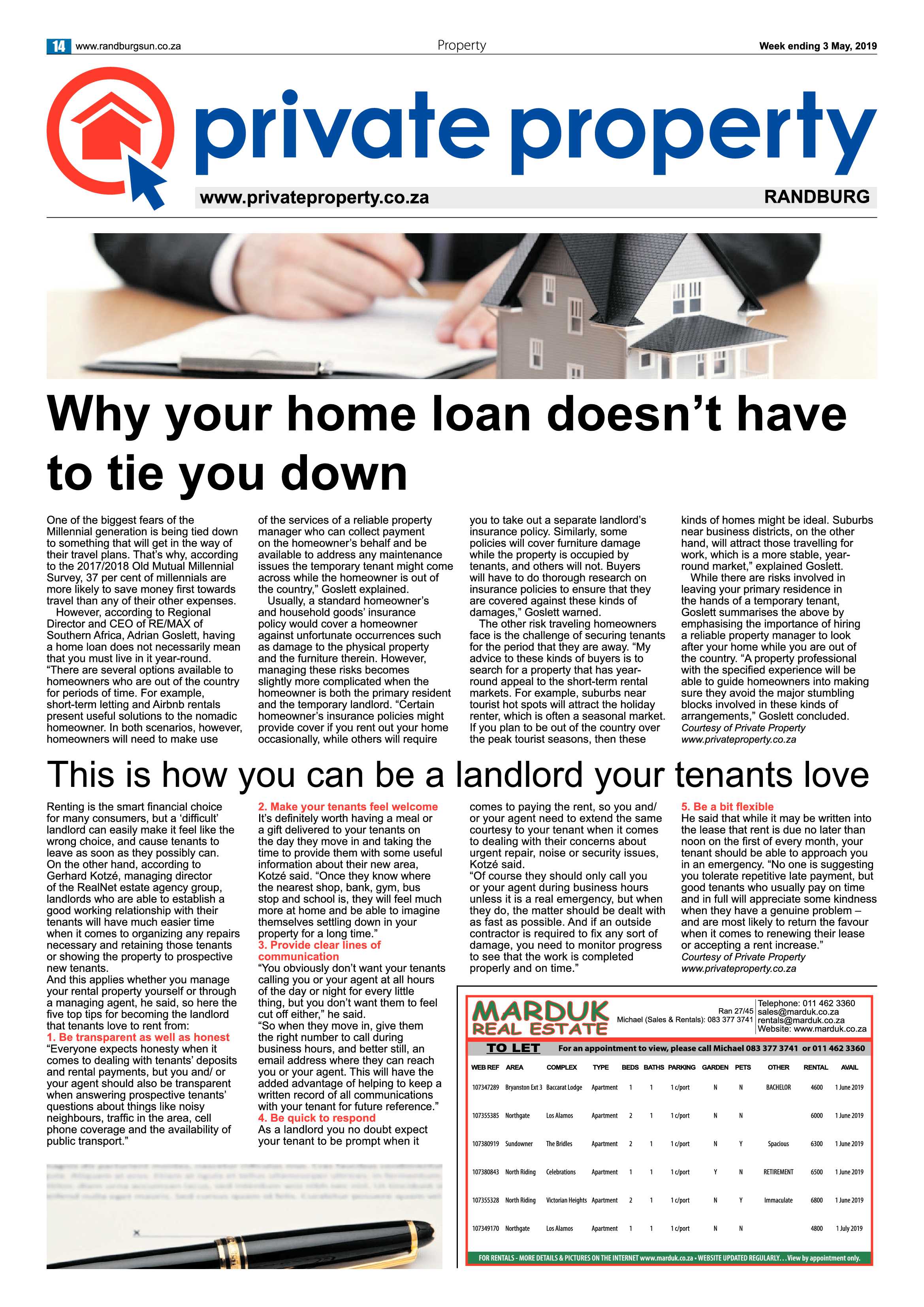 Randburg Sun 3 May, 2019 page 14