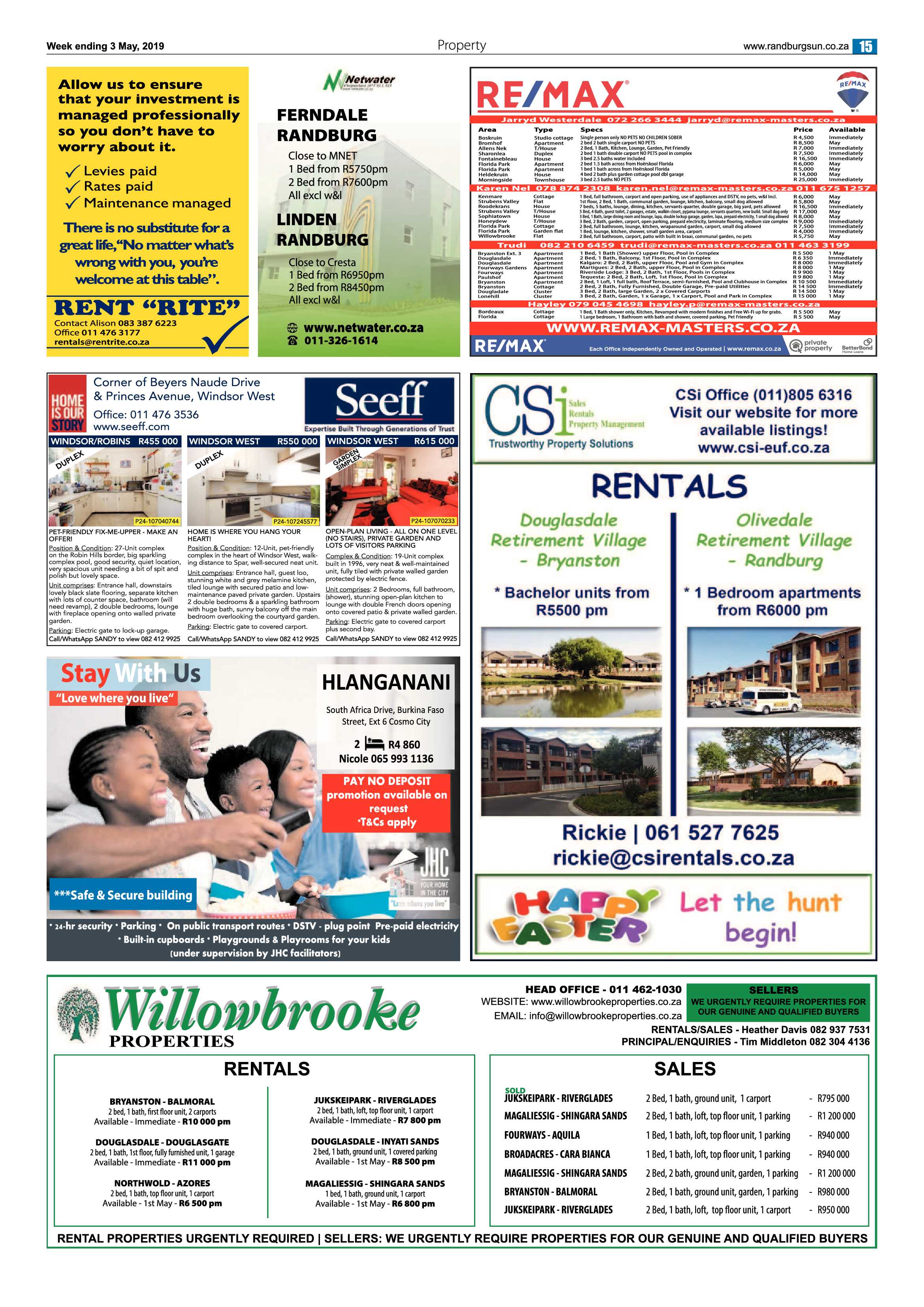 Randburg Sun 3 May, 2019 page 15