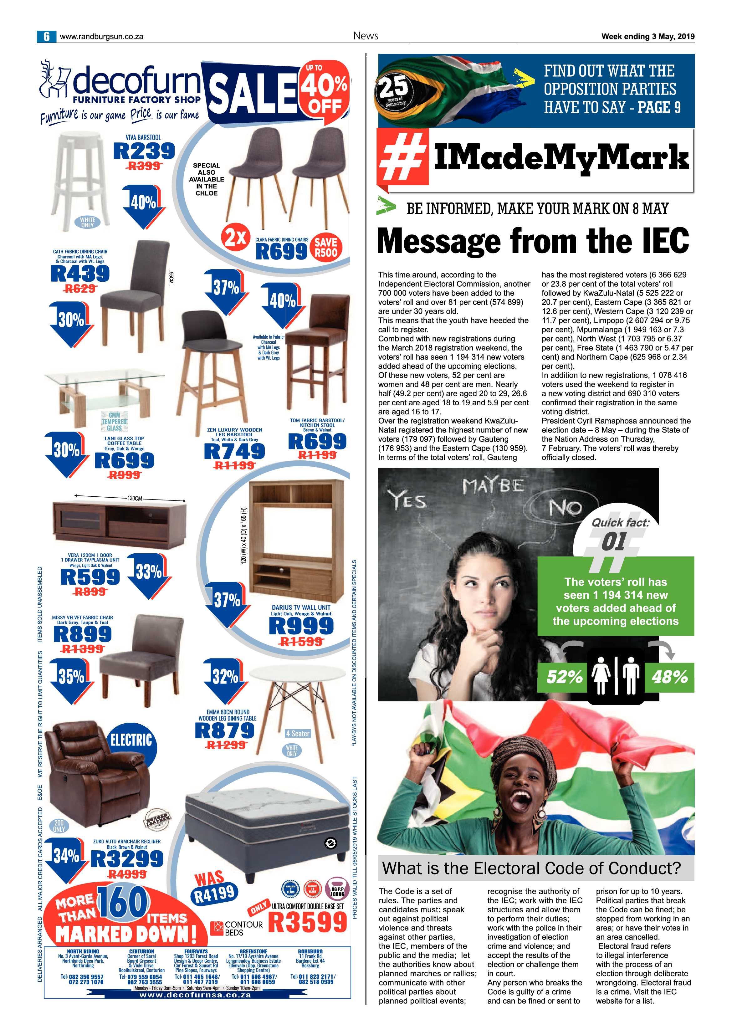 Randburg Sun 3 May, 2019 page 6