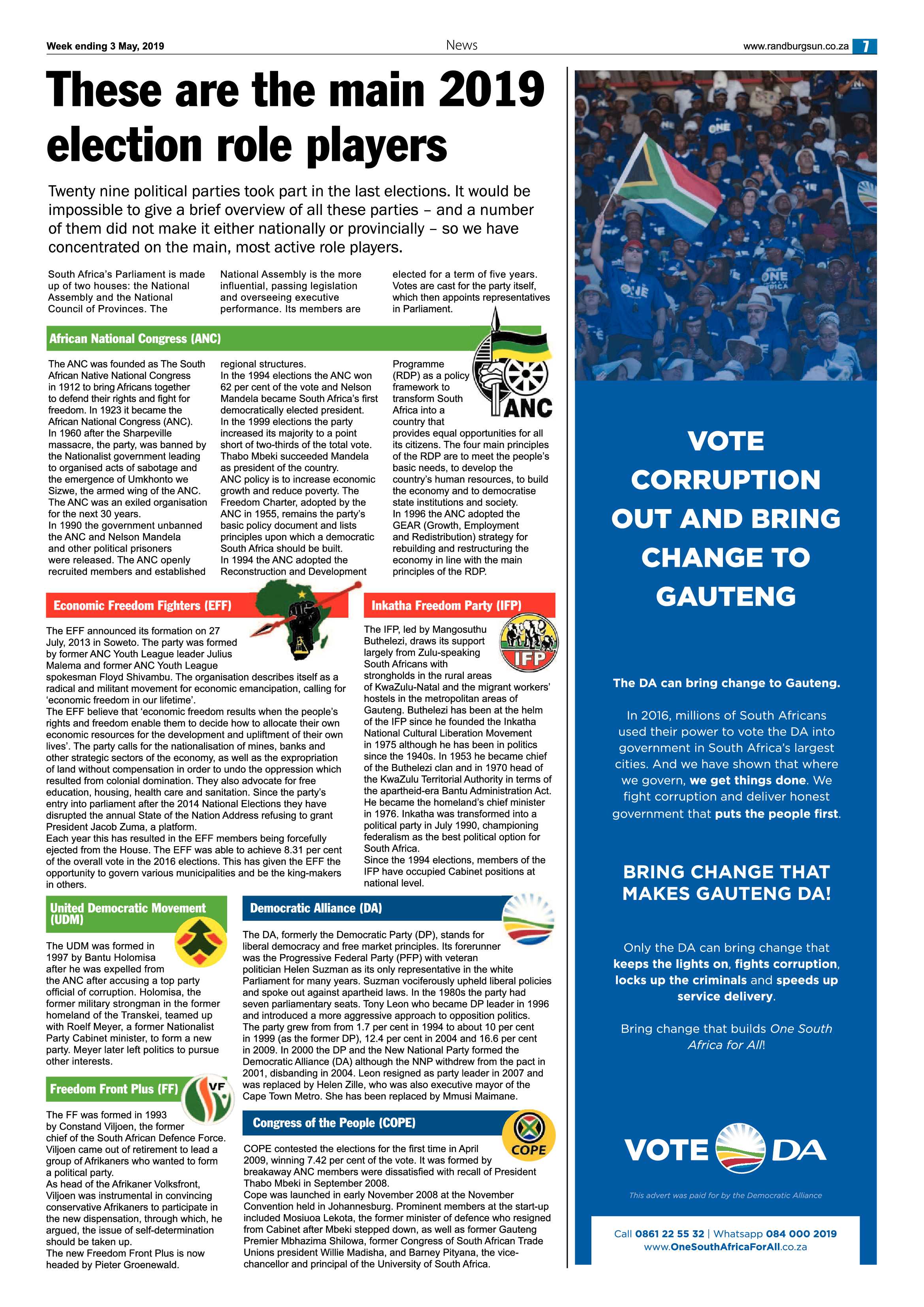 Randburg Sun 3 May, 2019 page 7