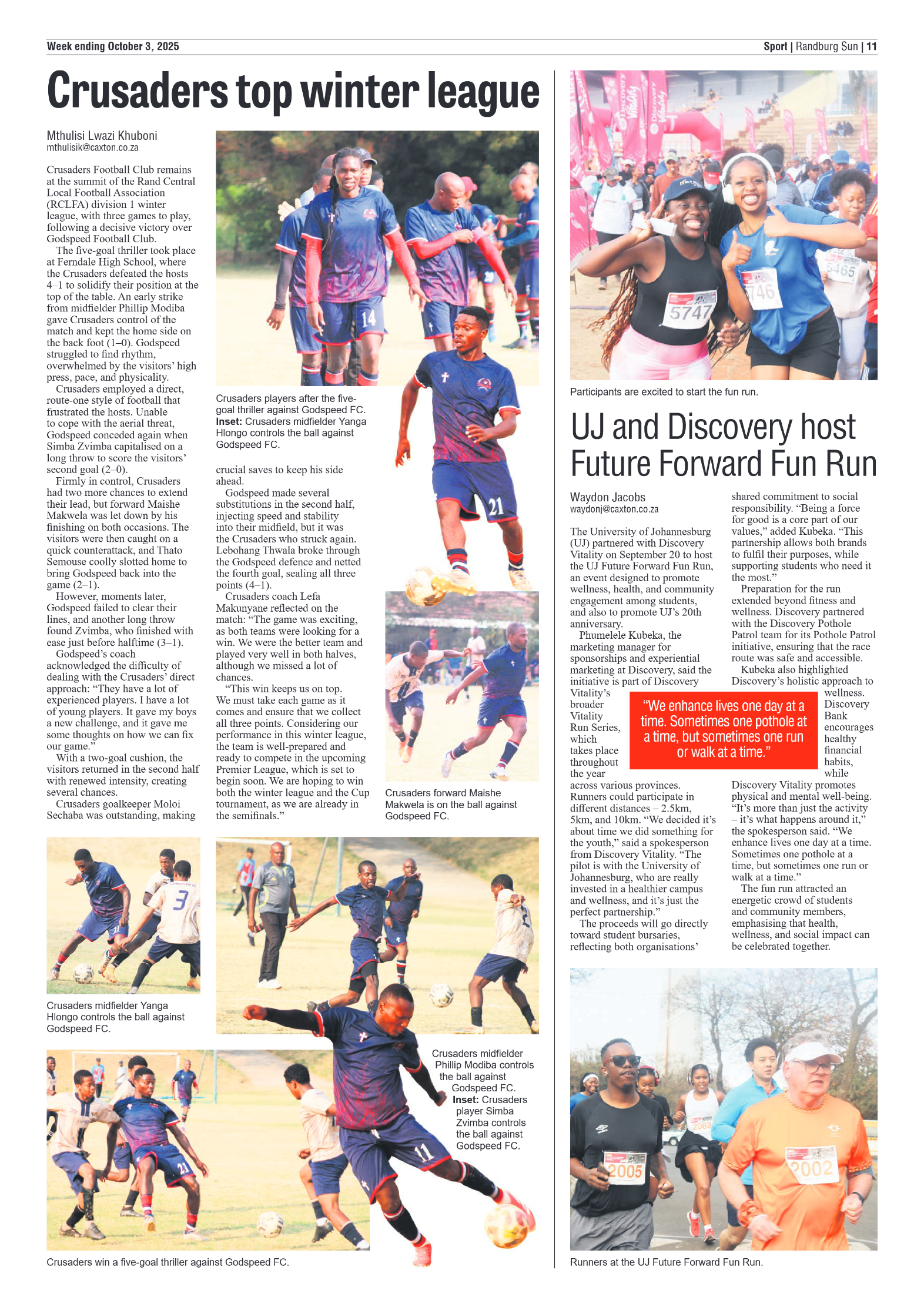Randburg Sun 3 October 2025 page 11