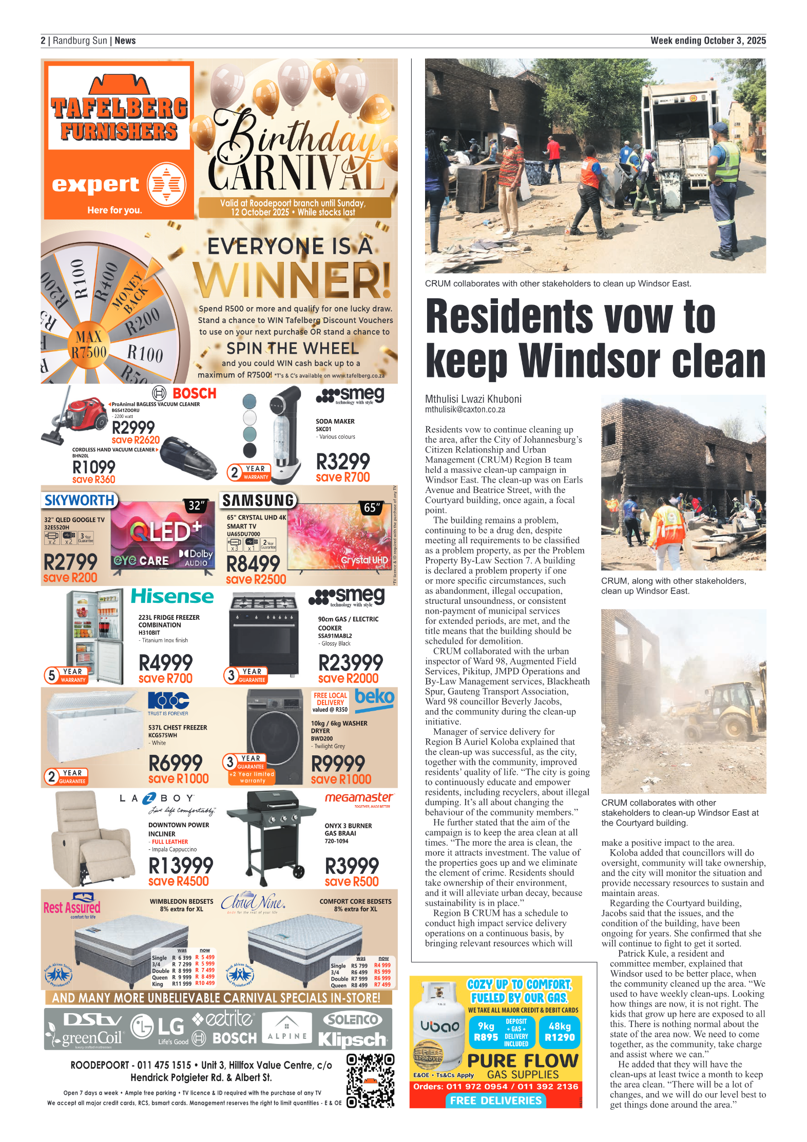 Randburg Sun 3 October 2025 page 2