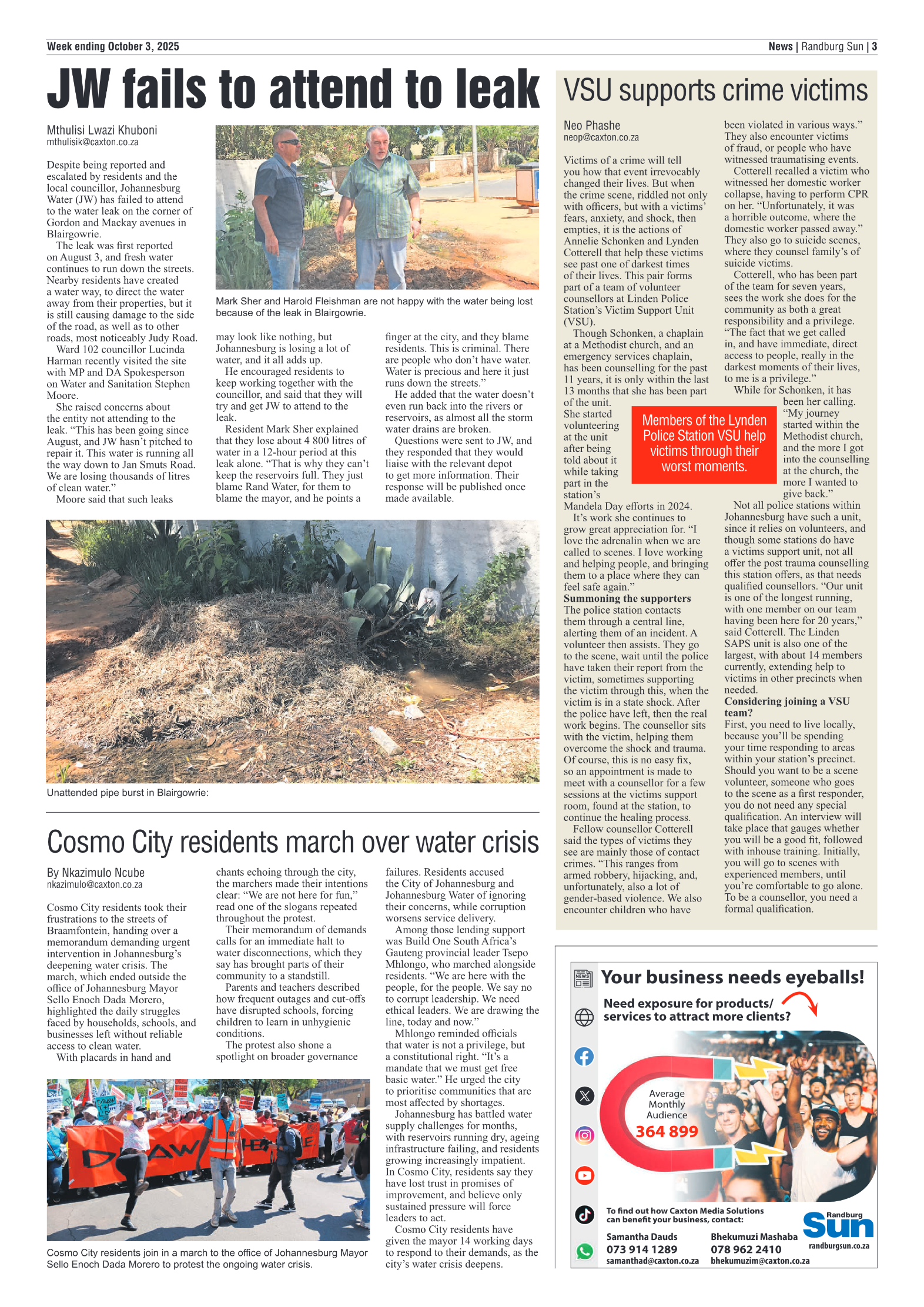 Randburg Sun 3 October 2025 page 3