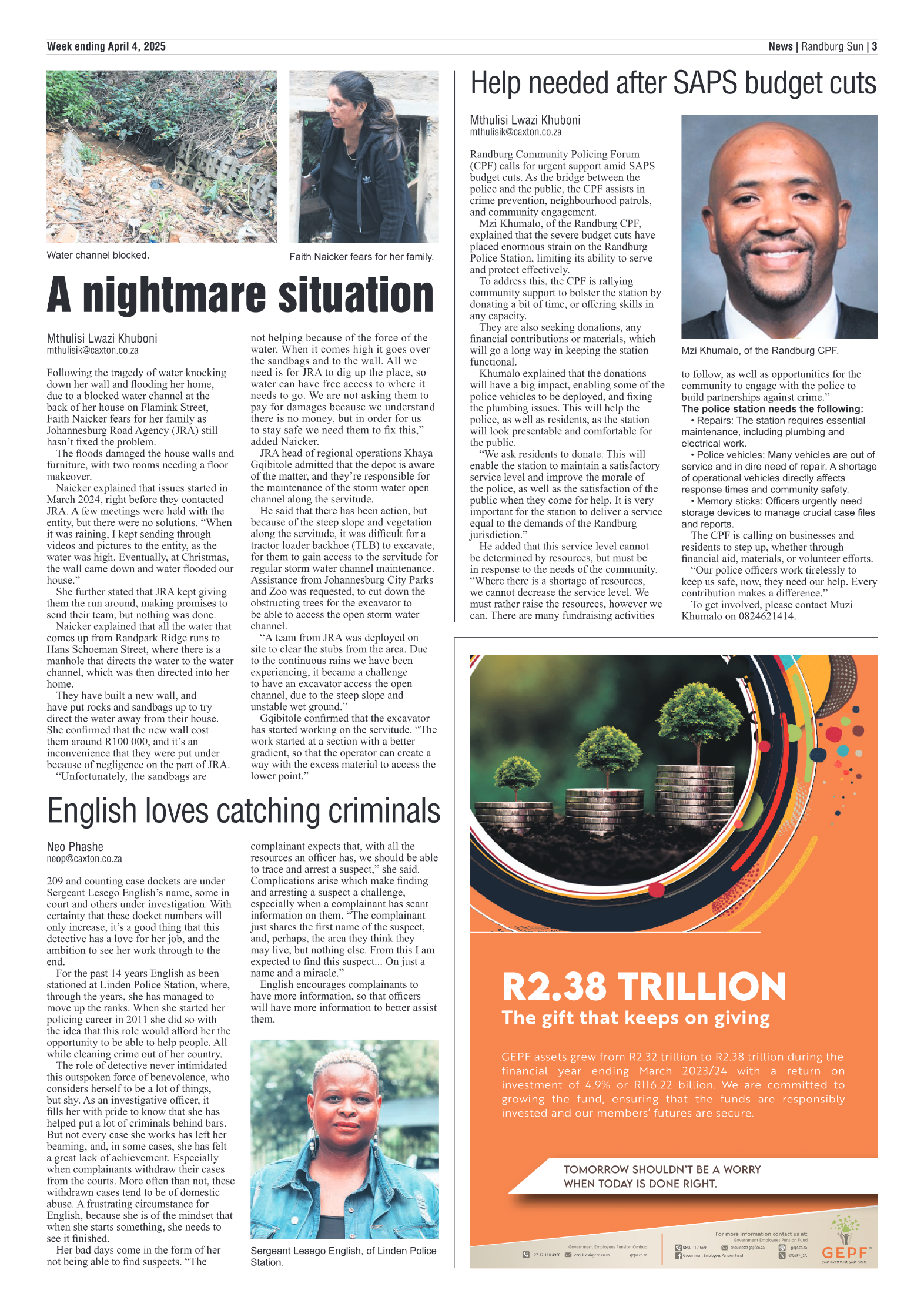 Randburg Sun 4 April 2025 page 3