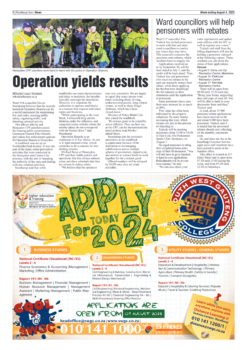 Randburg Sun 4 August 2023 page 2