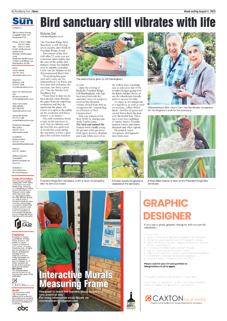 Randburg Sun 4 August 2023 page 4