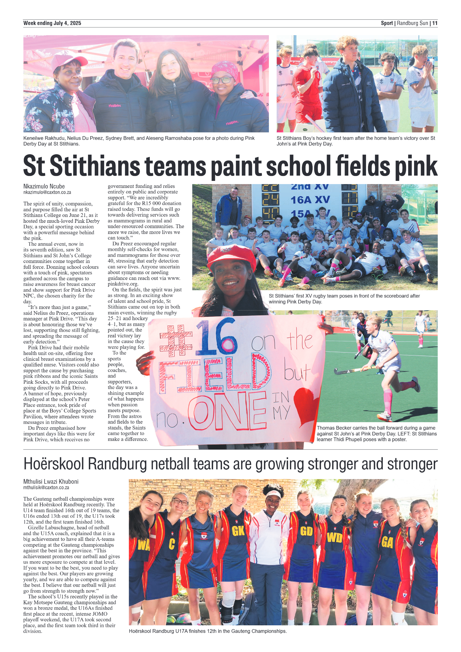 Randburg Sun 4 July 2025 page 11