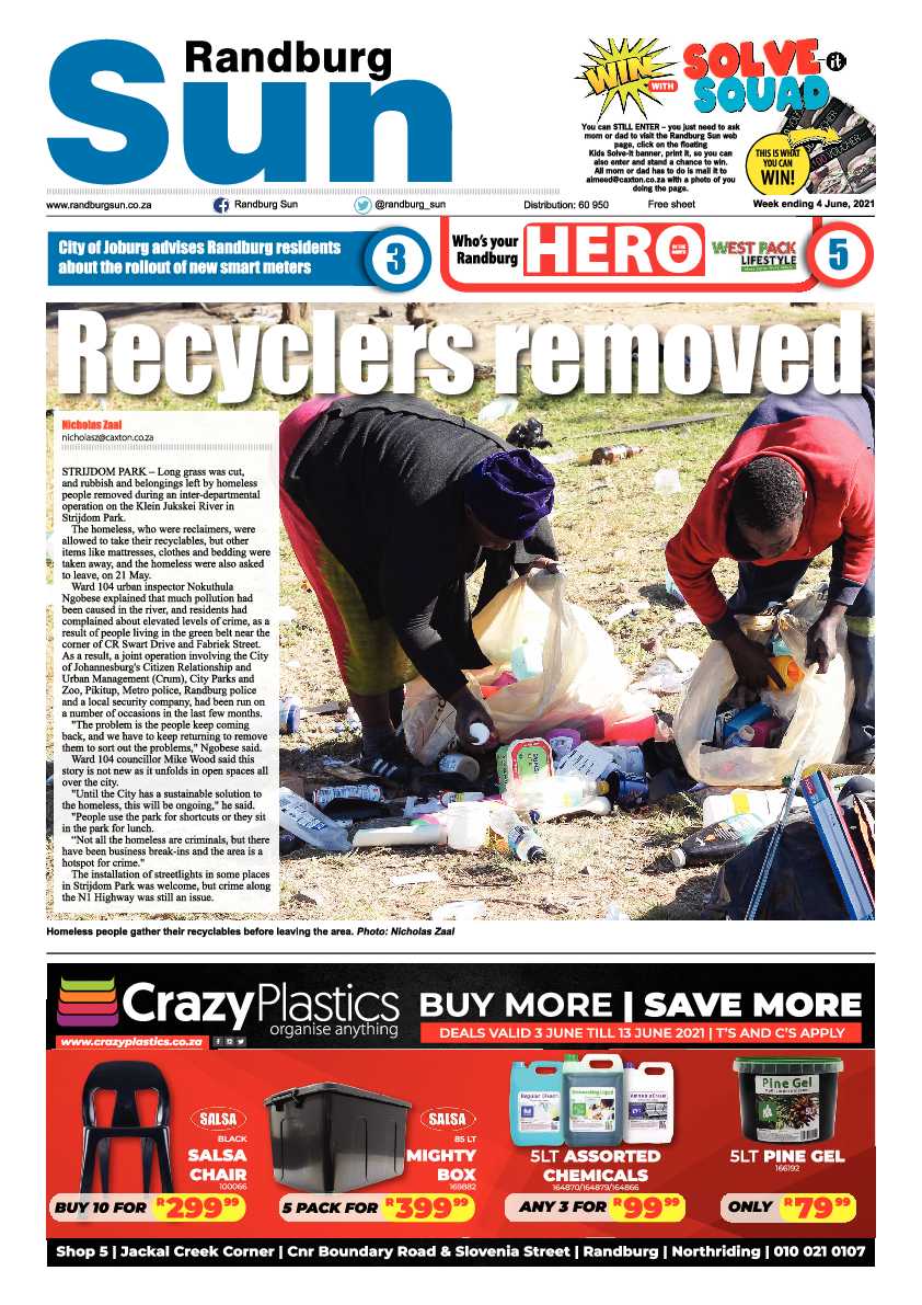 Randburg Sun 4 June 2021 page 1