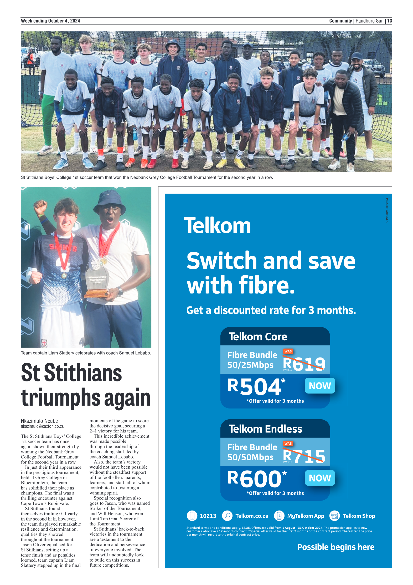 Randburg Sun 4 October 2024 page 13
