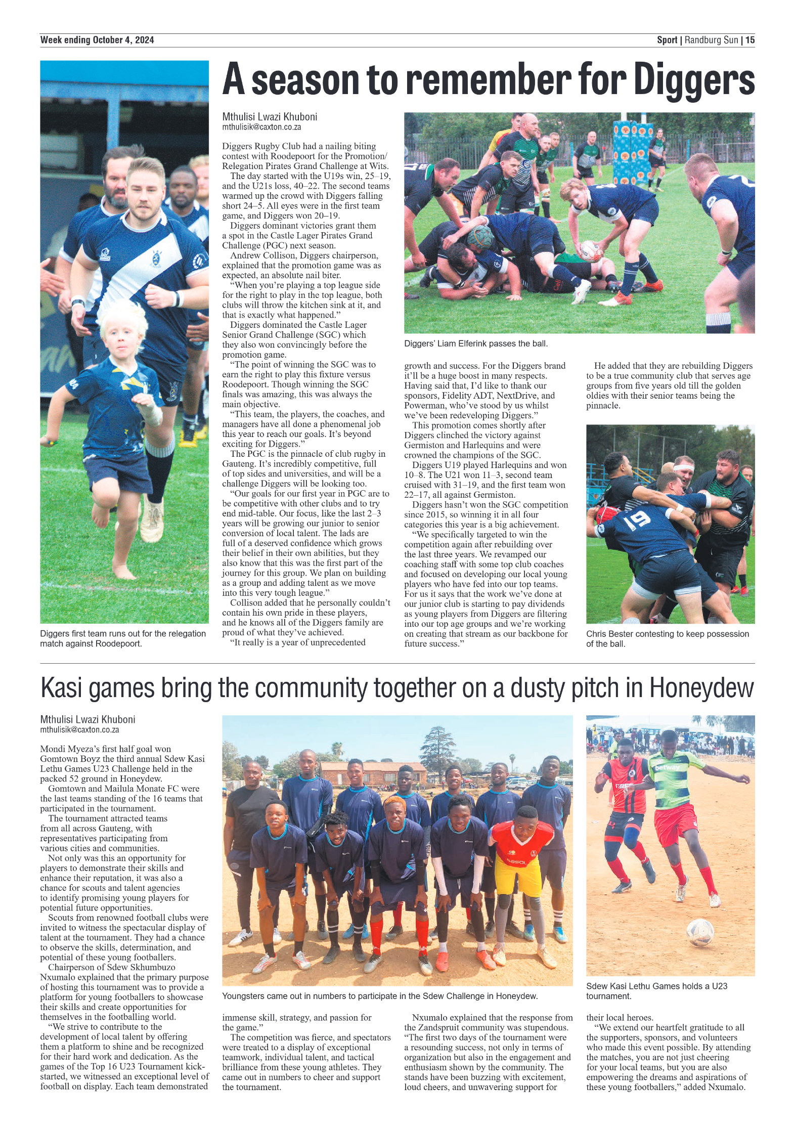 Randburg Sun 4 October 2024 page 15
