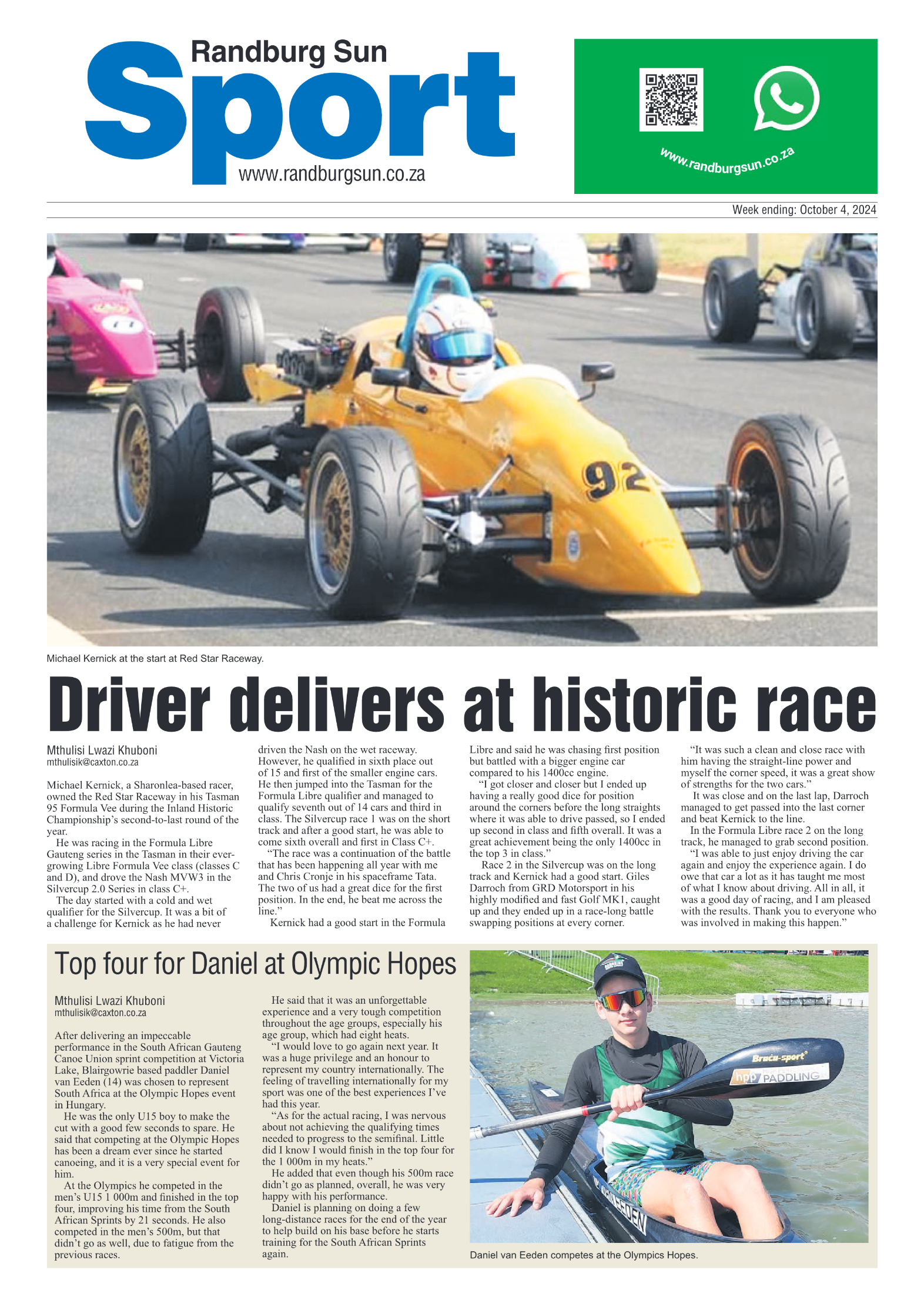 Randburg Sun 4 October 2024 page 16