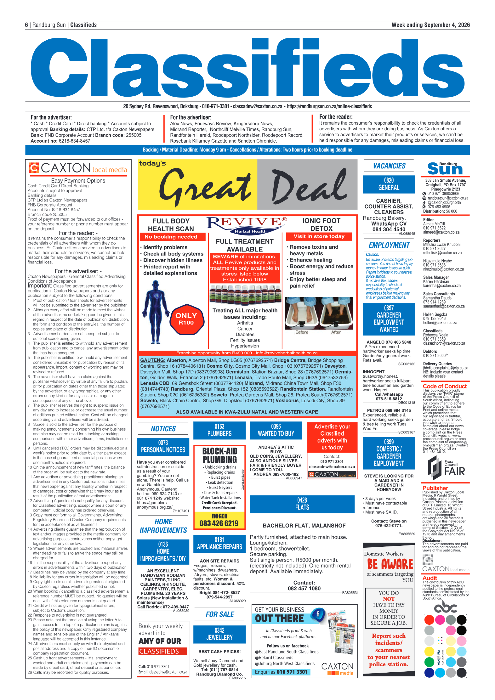 Randburg Sun 4 September 2026 page 6