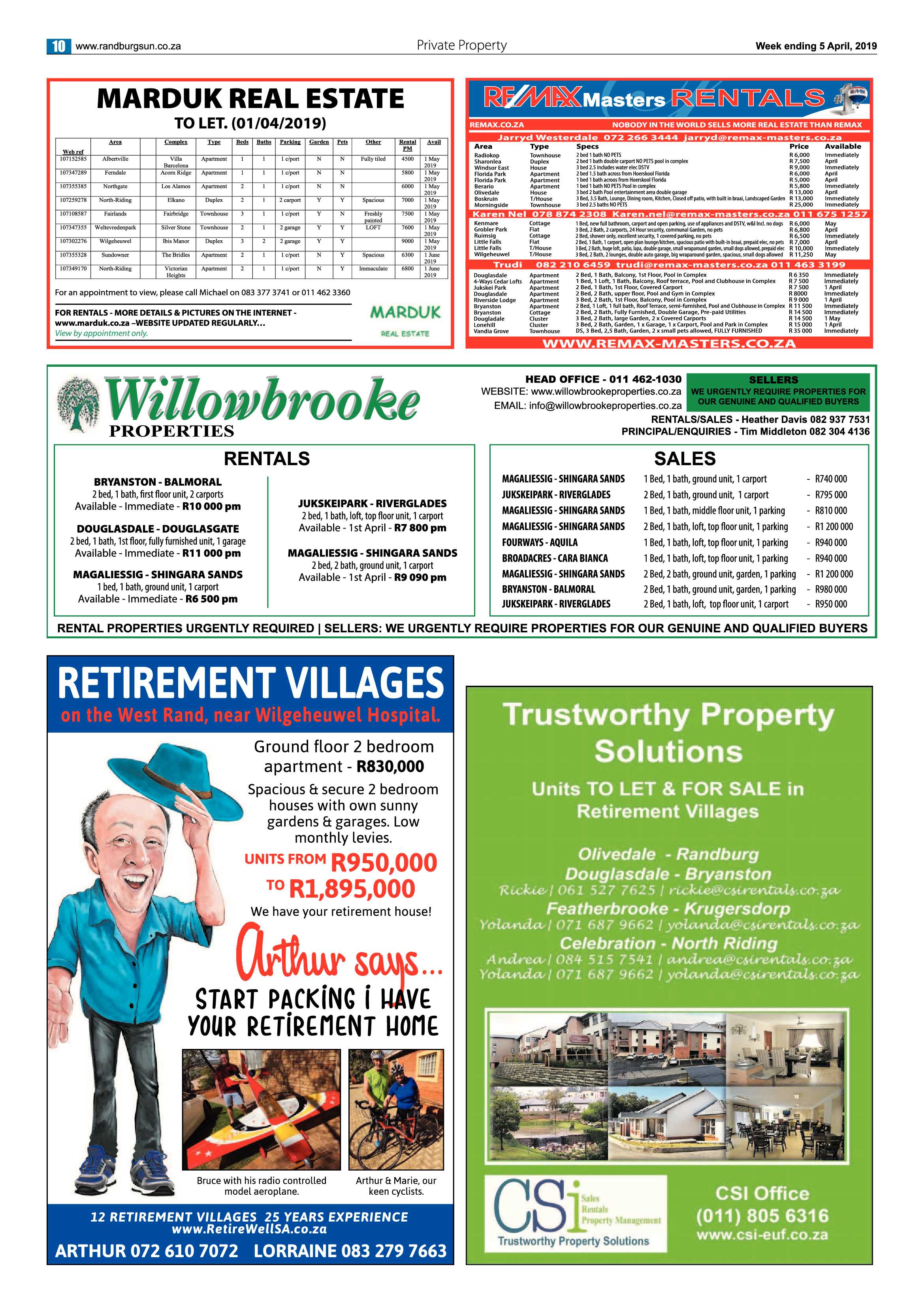 Randburg Sun 5 April, 2019 page 10