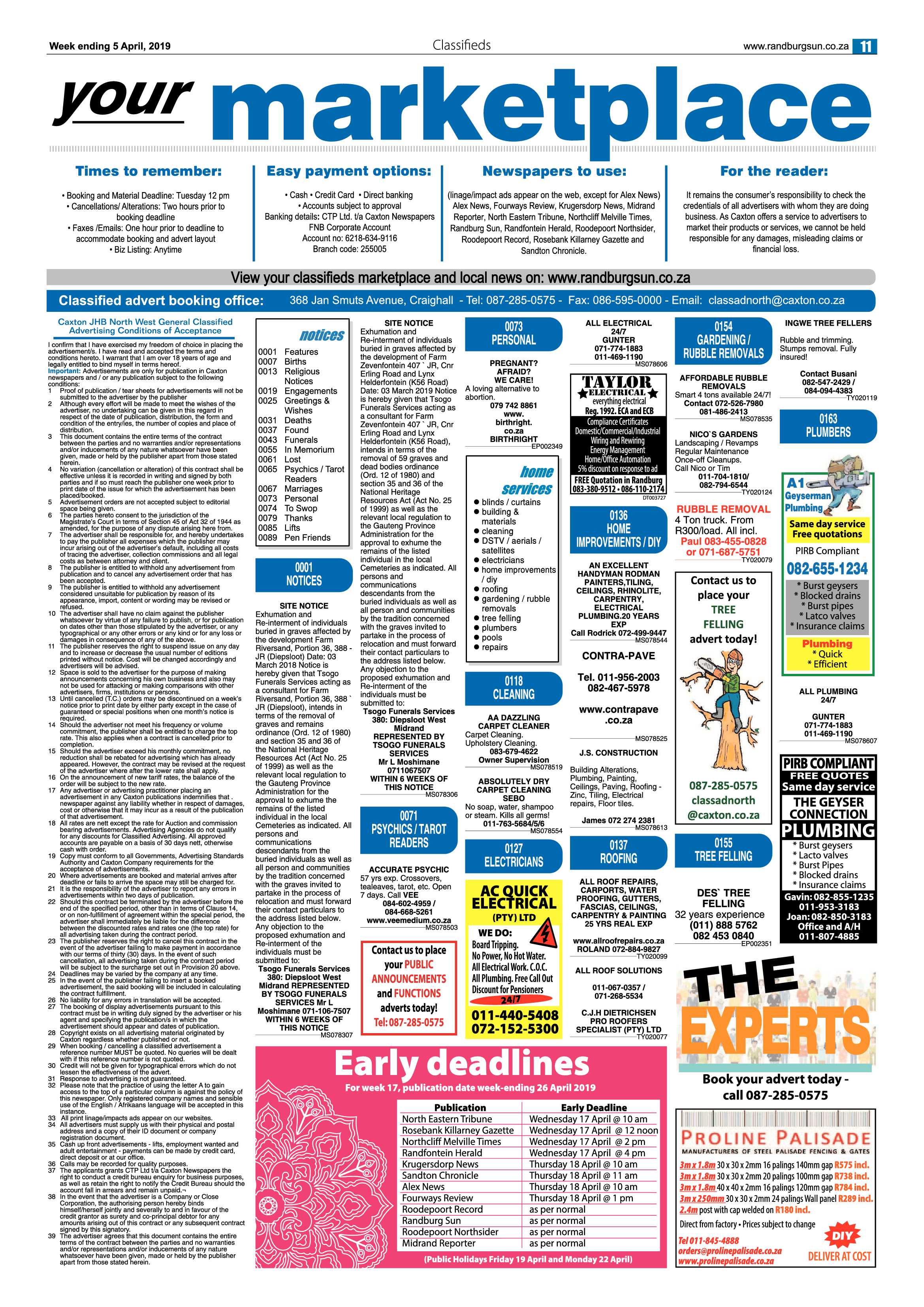 Randburg Sun 5 April, 2019 page 11