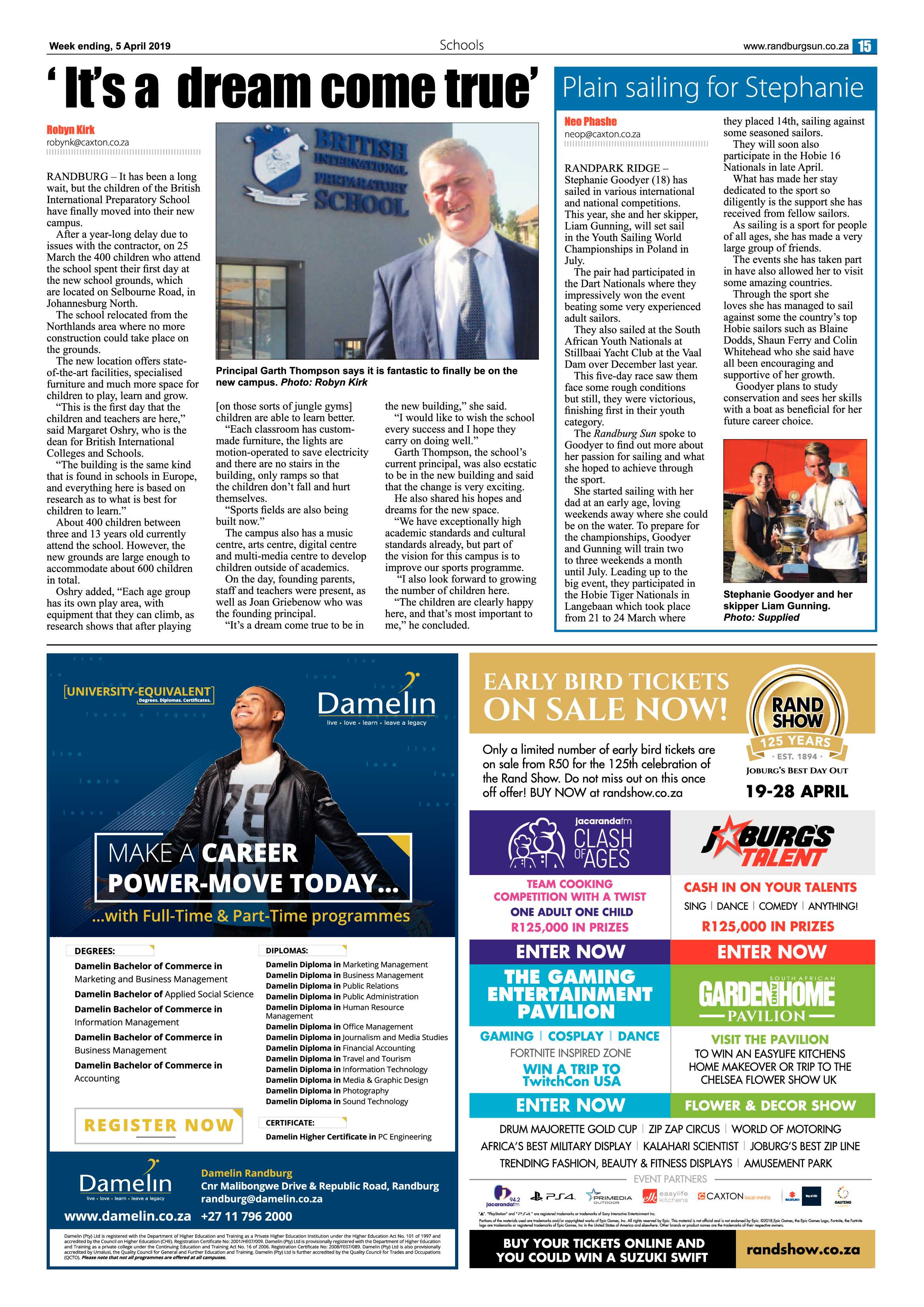 Randburg Sun 5 April, 2019 page 15