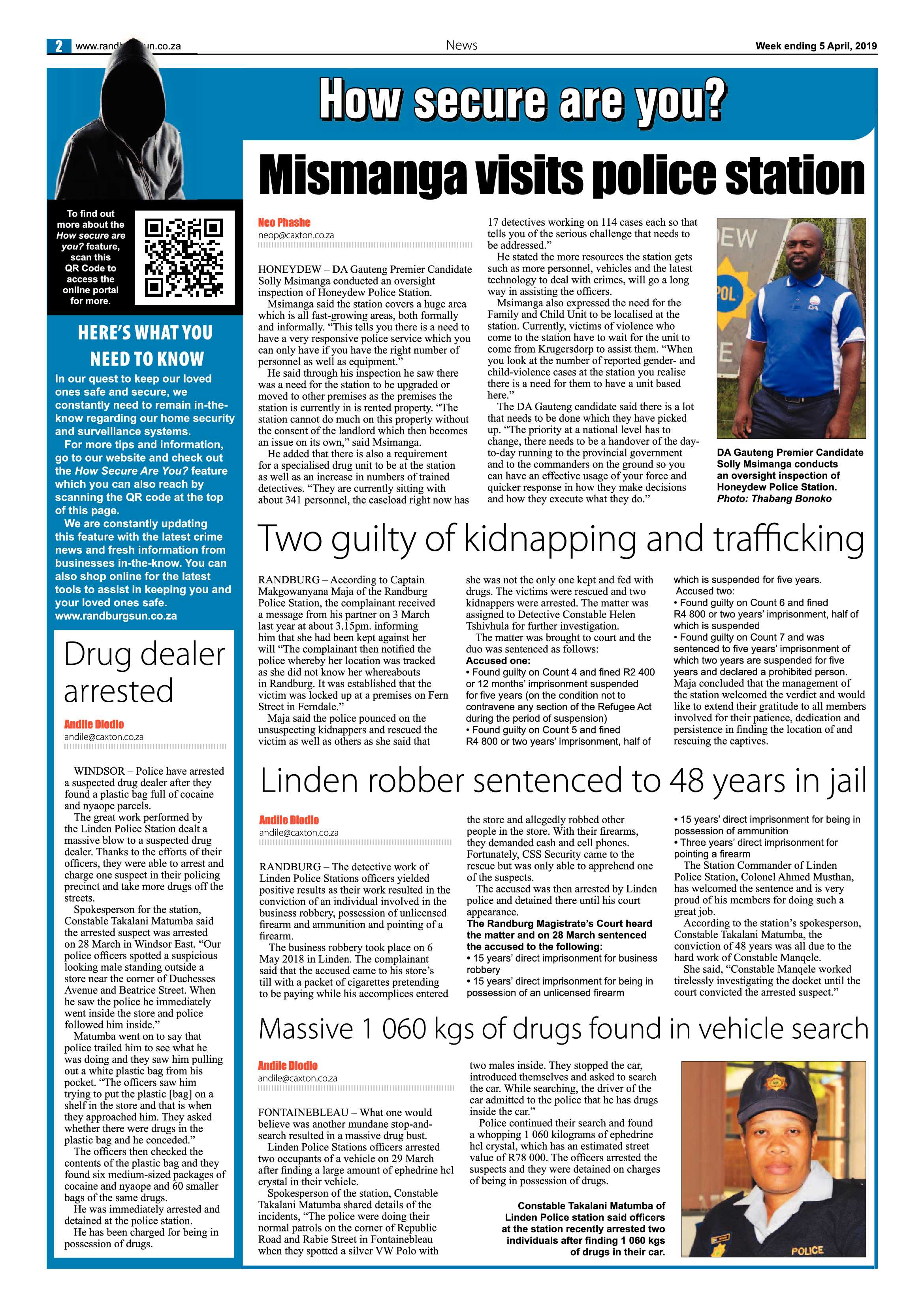Randburg Sun 5 April, 2019 page 2