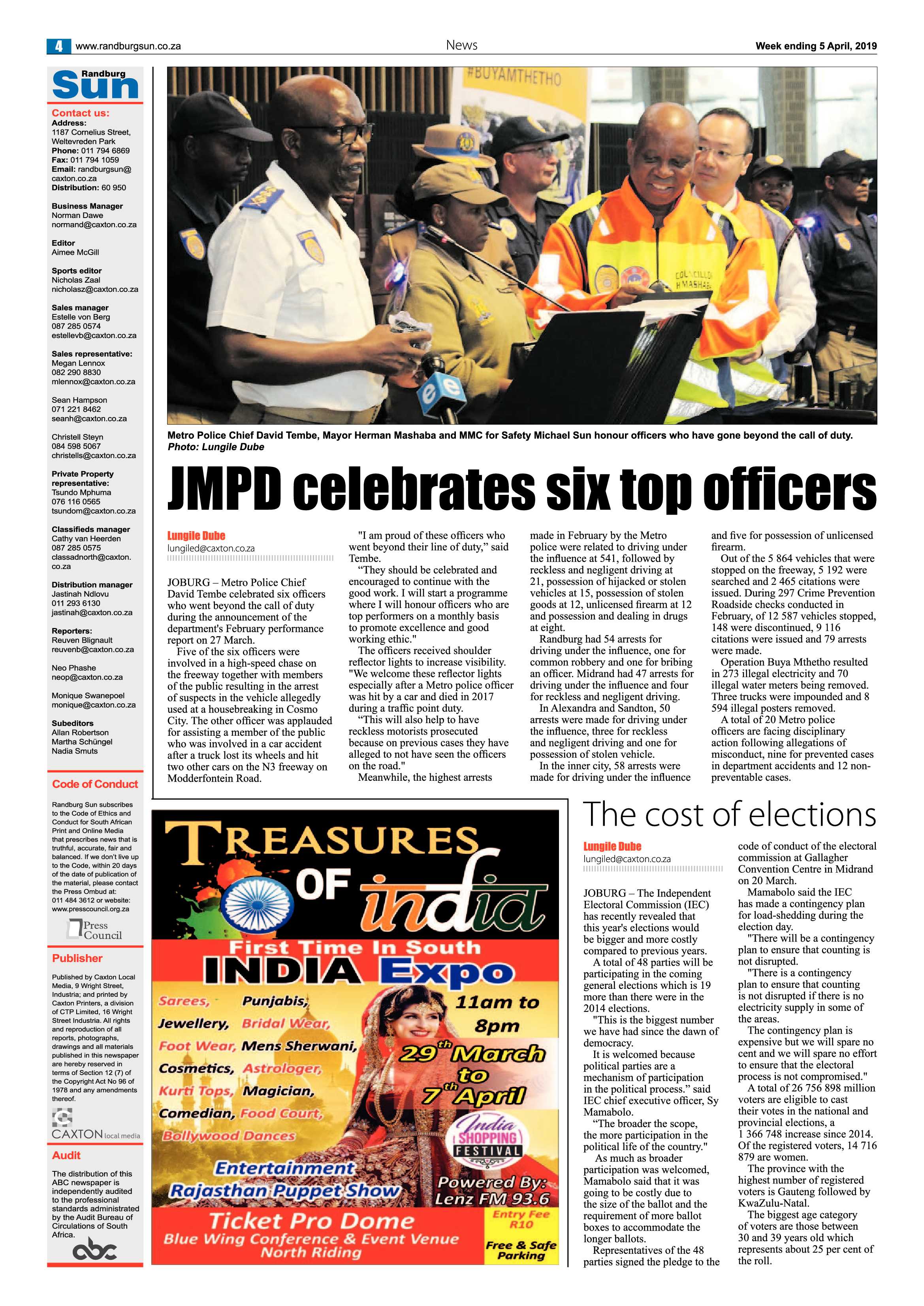 Randburg Sun 5 April, 2019 page 4