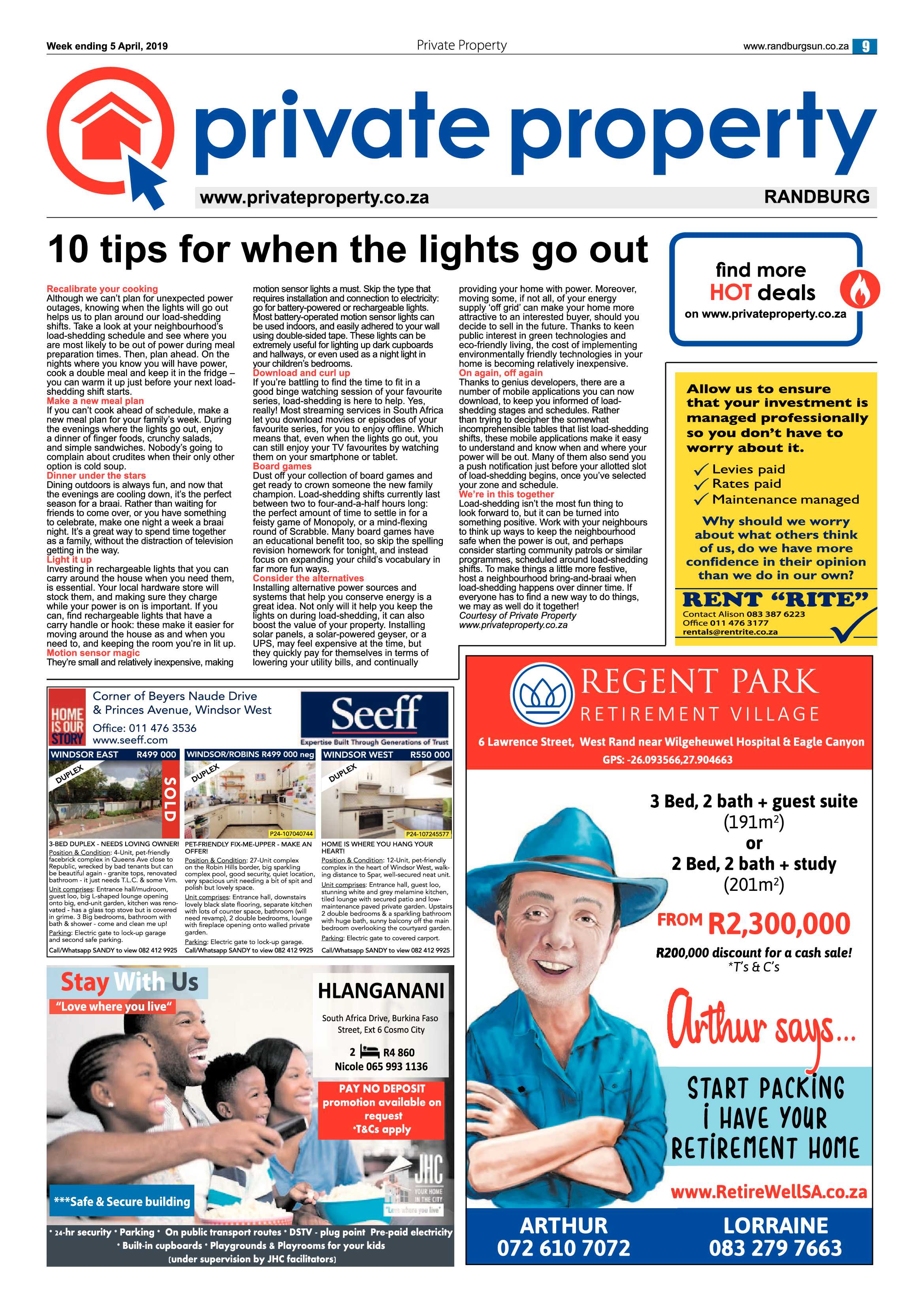 Randburg Sun 5 April, 2019 page 9