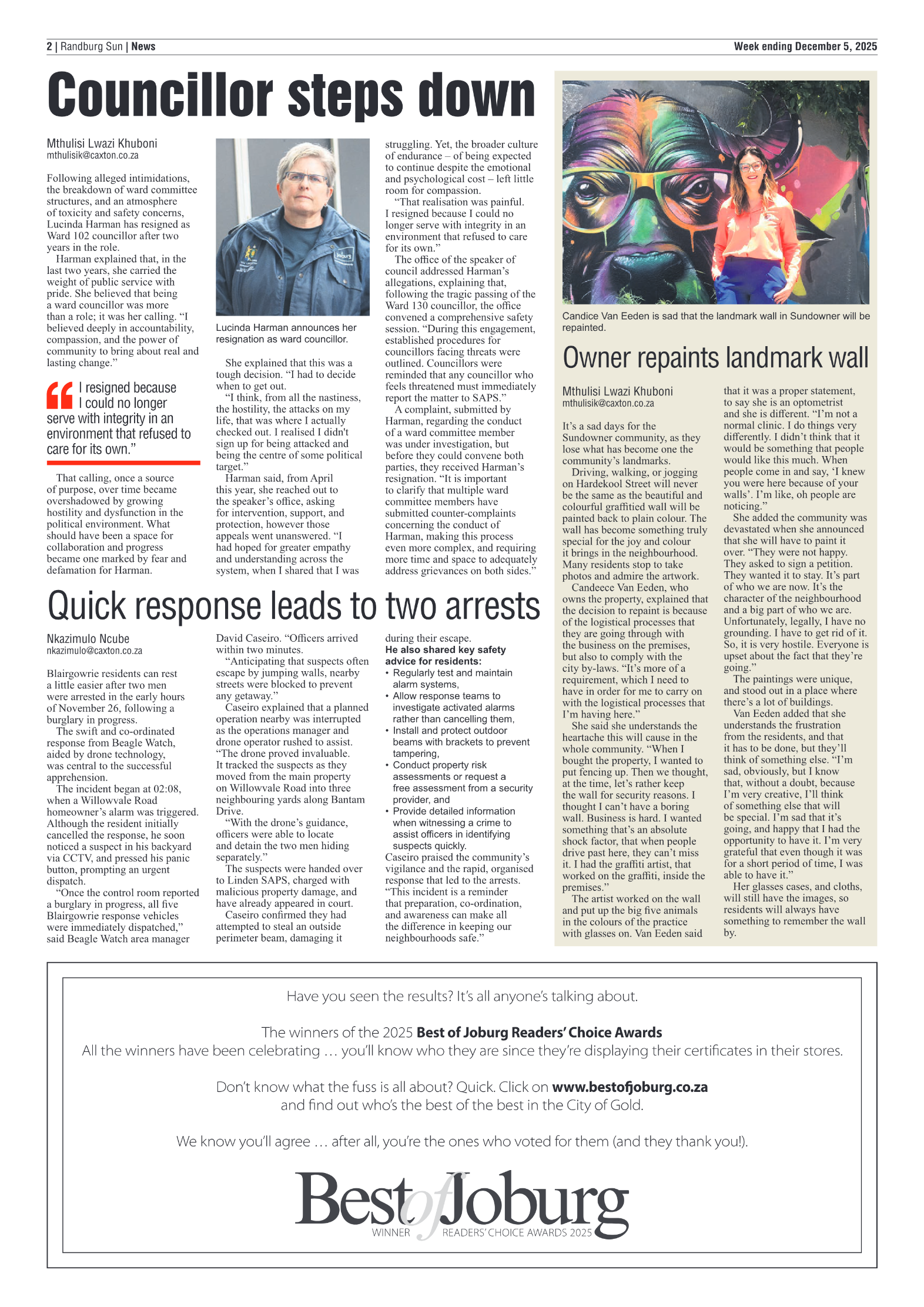 Randburg Sun 5 December 2025 page 2