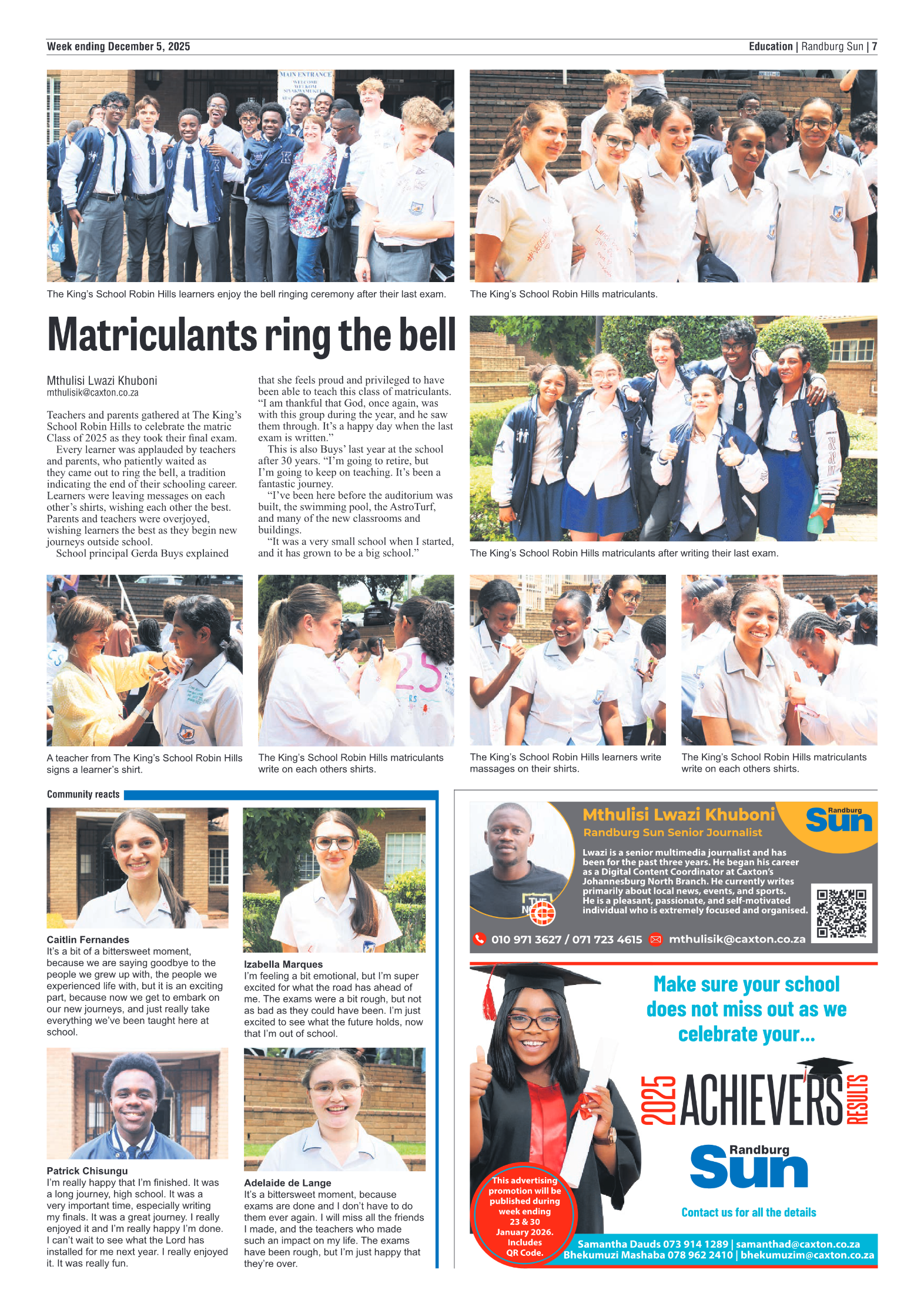 Randburg Sun 5 December 2025 page 7