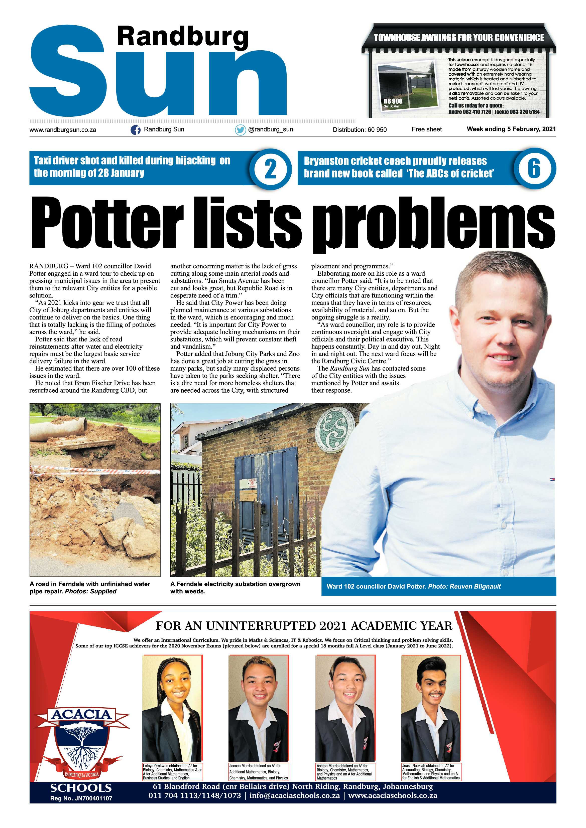 Randburg Sun 5 February 2021 page 1